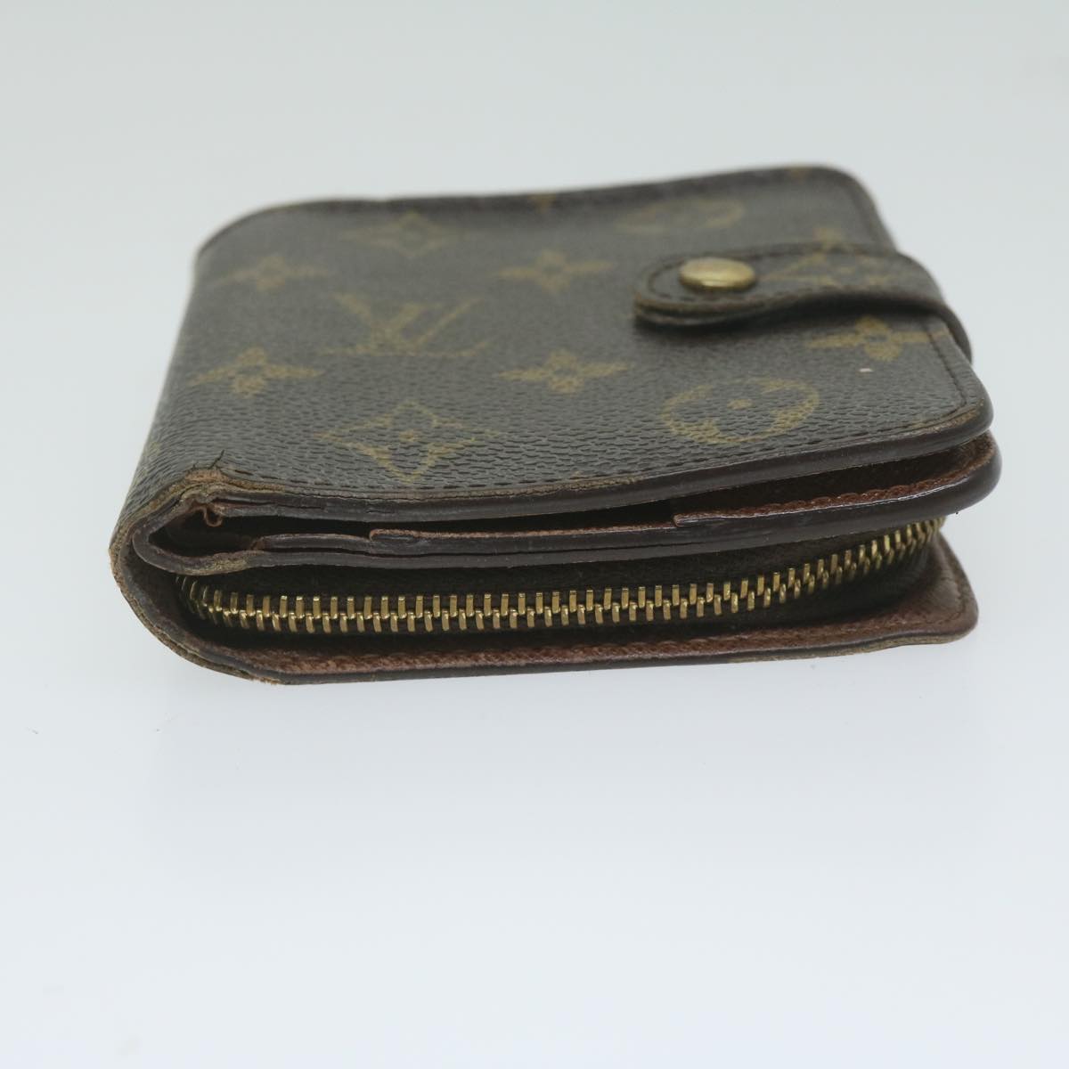 LOUIS VUITTON Monogram Compact Zip Wallet M61667 LV Auth ep2752