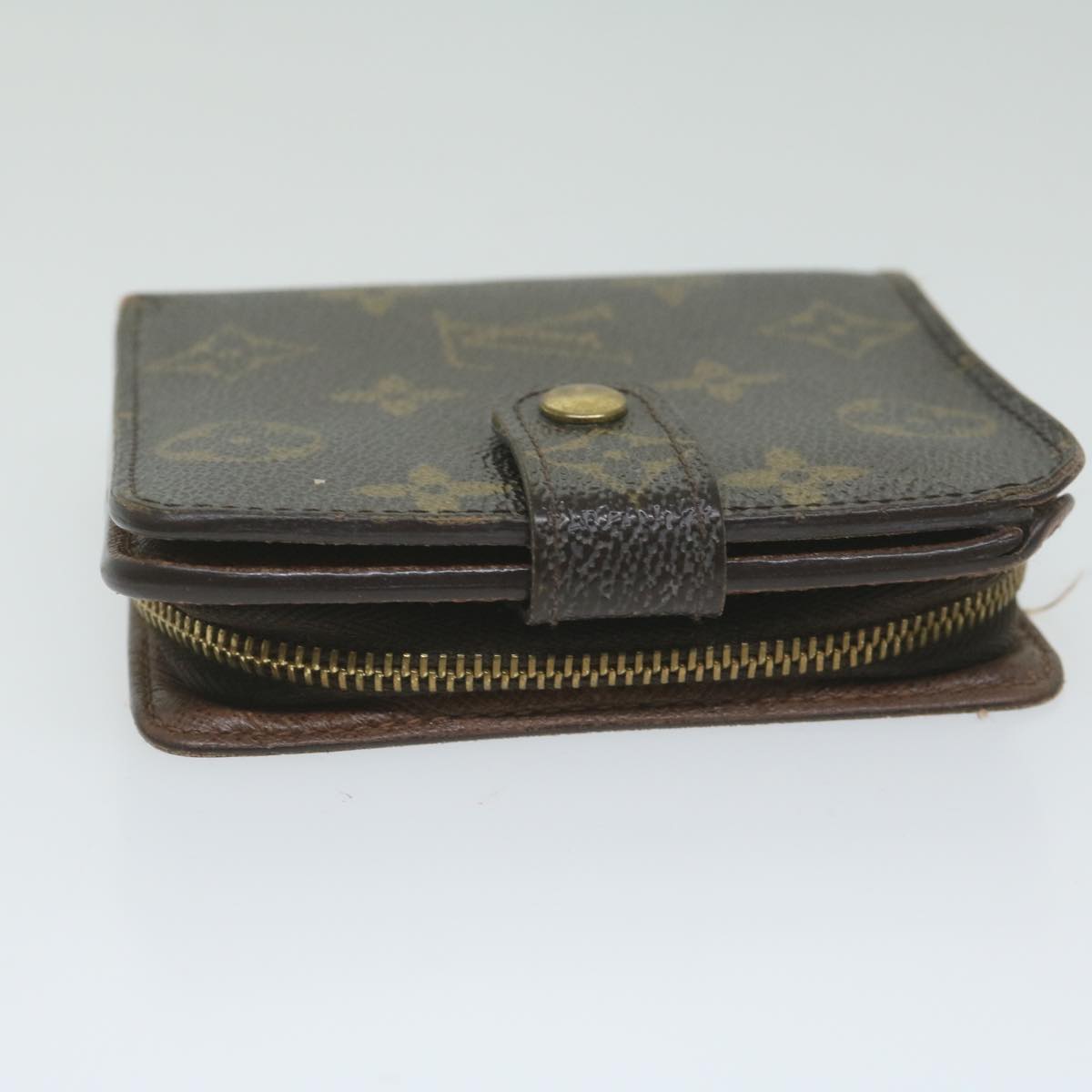 LOUIS VUITTON Monogram Compact Zip Wallet M61667 LV Auth ep2752