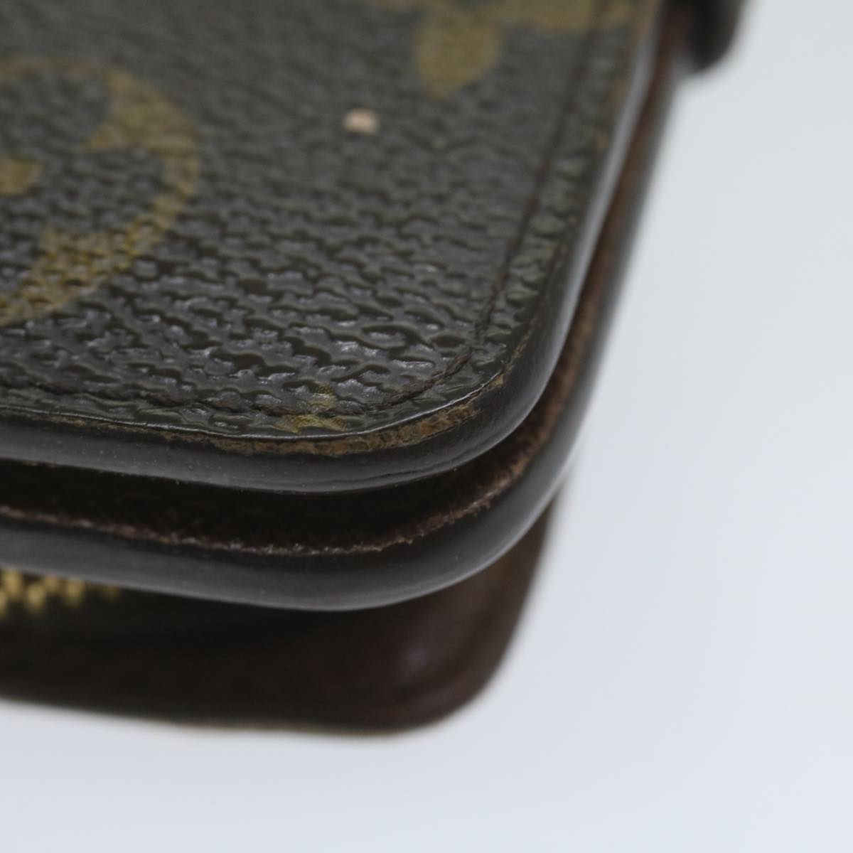 LOUIS VUITTON Monogram Compact Zip Wallet M61667 LV Auth ep2752