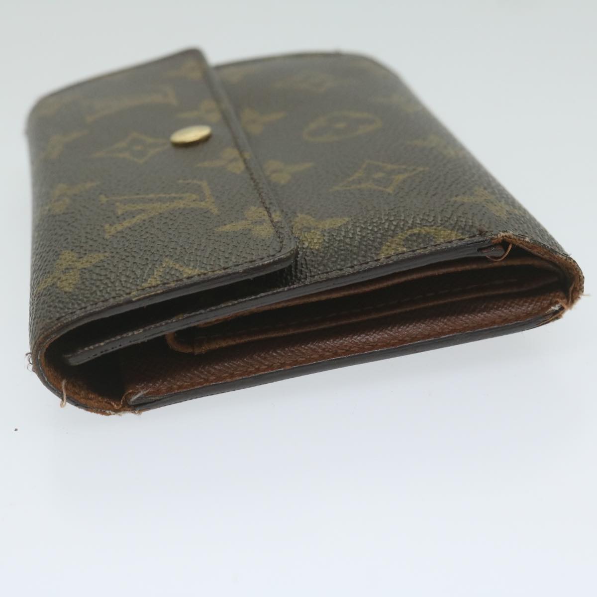 LOUIS VUITTON Monogram Porte Tresor Etui Papie Wallet M61202 LV Auth ep2766