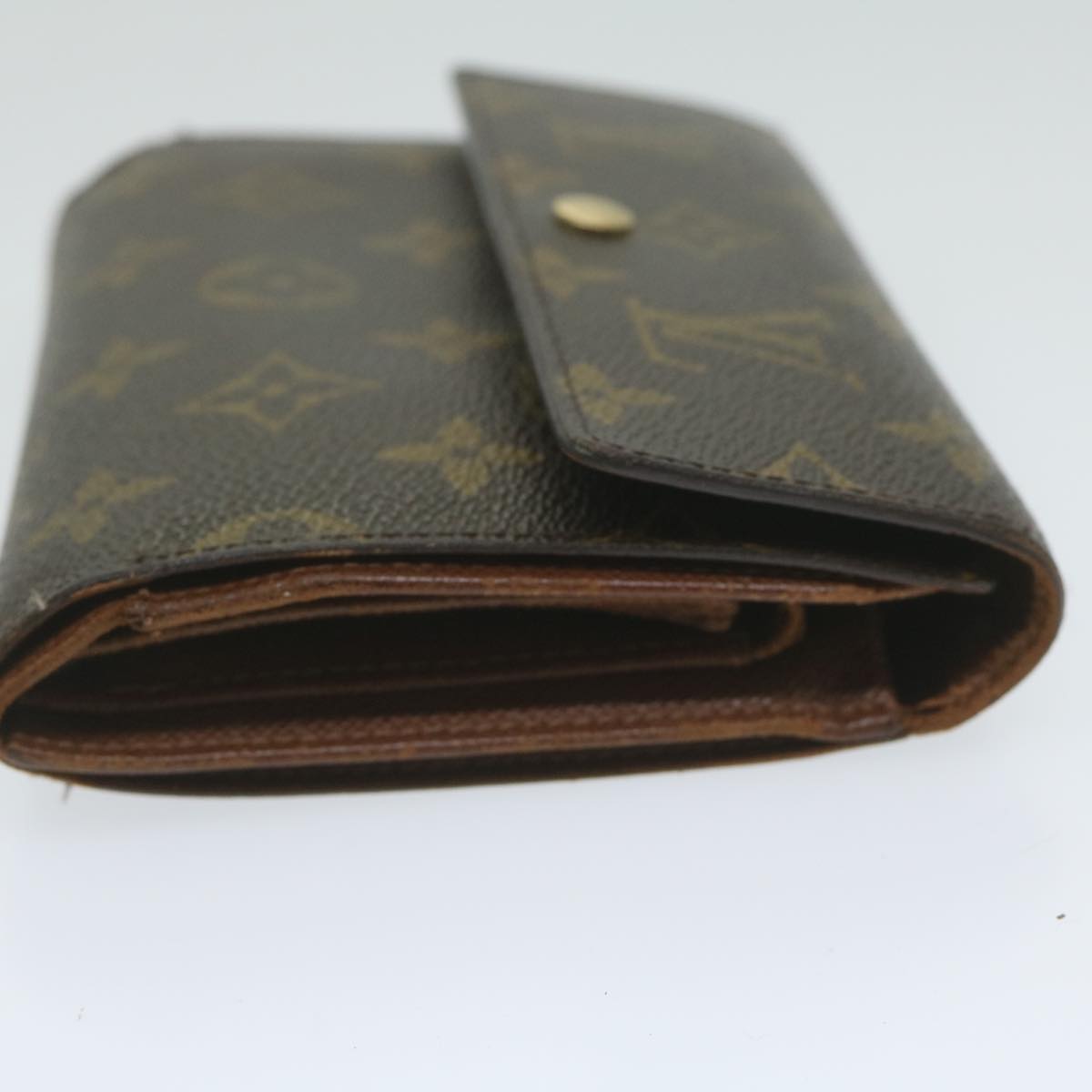 LOUIS VUITTON Monogram Porte Tresor Etui Papie Wallet M61202 LV Auth ep2766