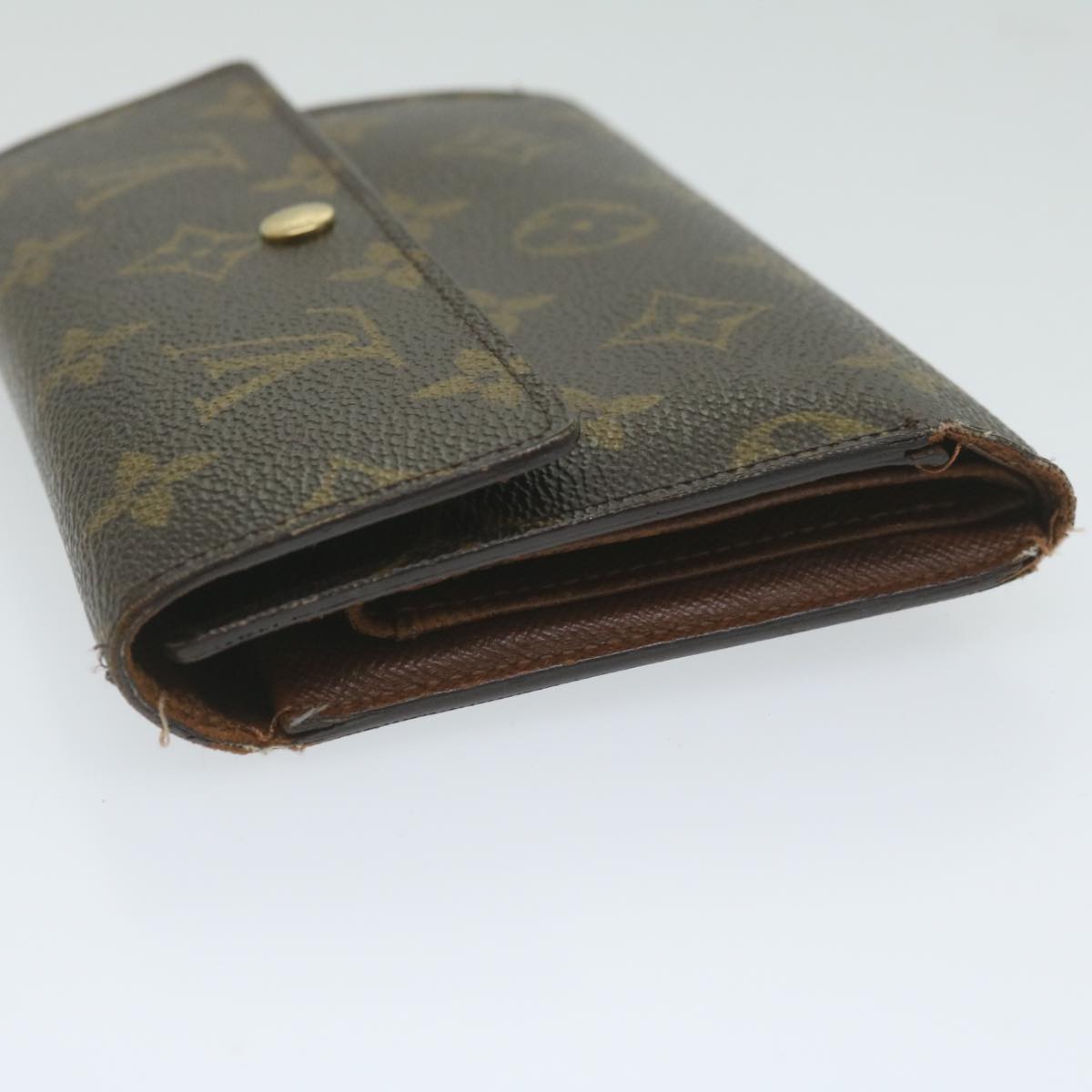 LOUIS VUITTON Monogram Porte Tresor Etui Papie Wallet M61202 LV Auth ep2766