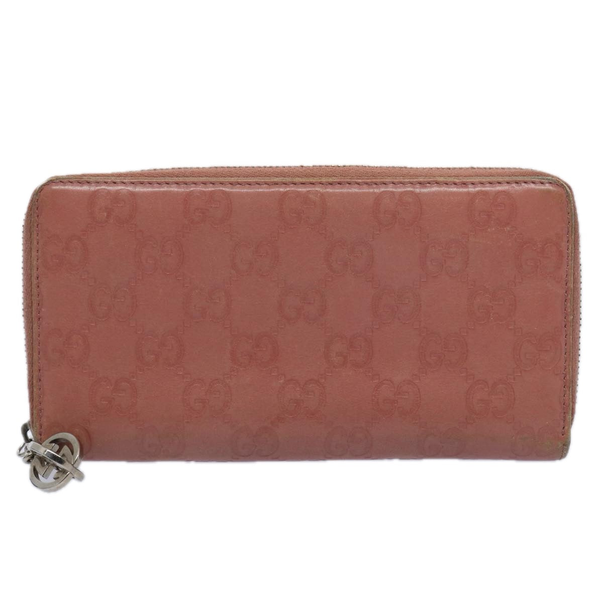 GUCCI GG Canvas Guccissima Long Wallet Pink 233025 Auth ep2769