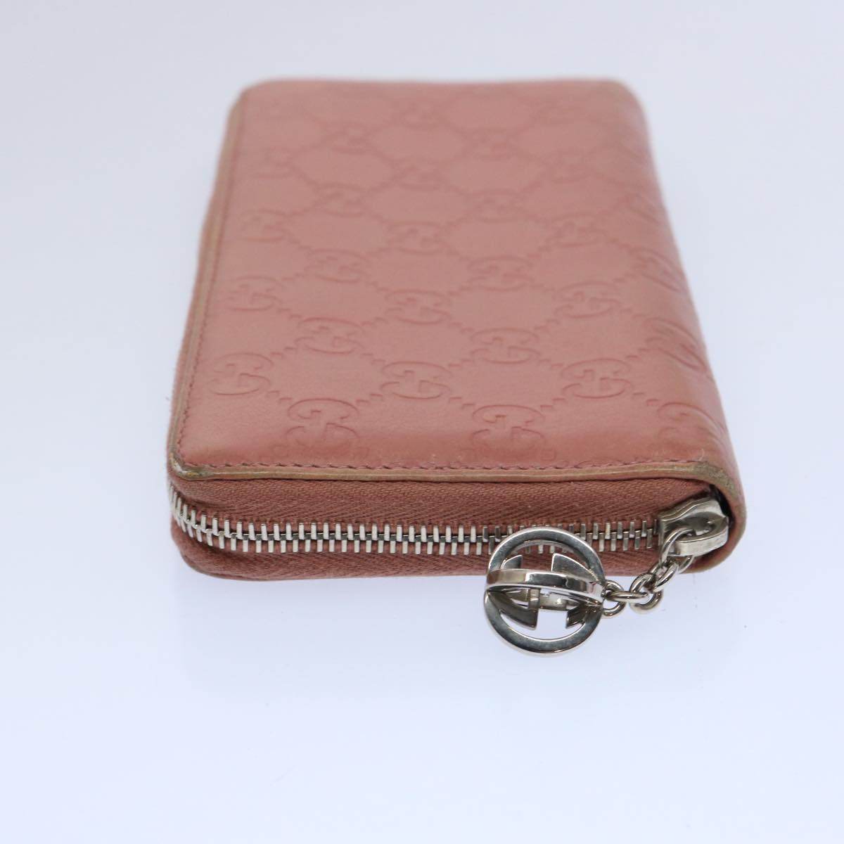 GUCCI GG Canvas Guccissima Long Wallet Pink 233025 Auth ep2769