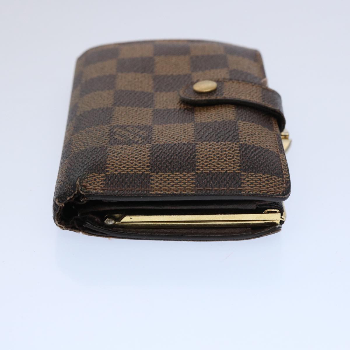 LOUIS VUITTON Damier Ebene Porte Monnaie Billets Viennois N61664 LV Auth ep2779