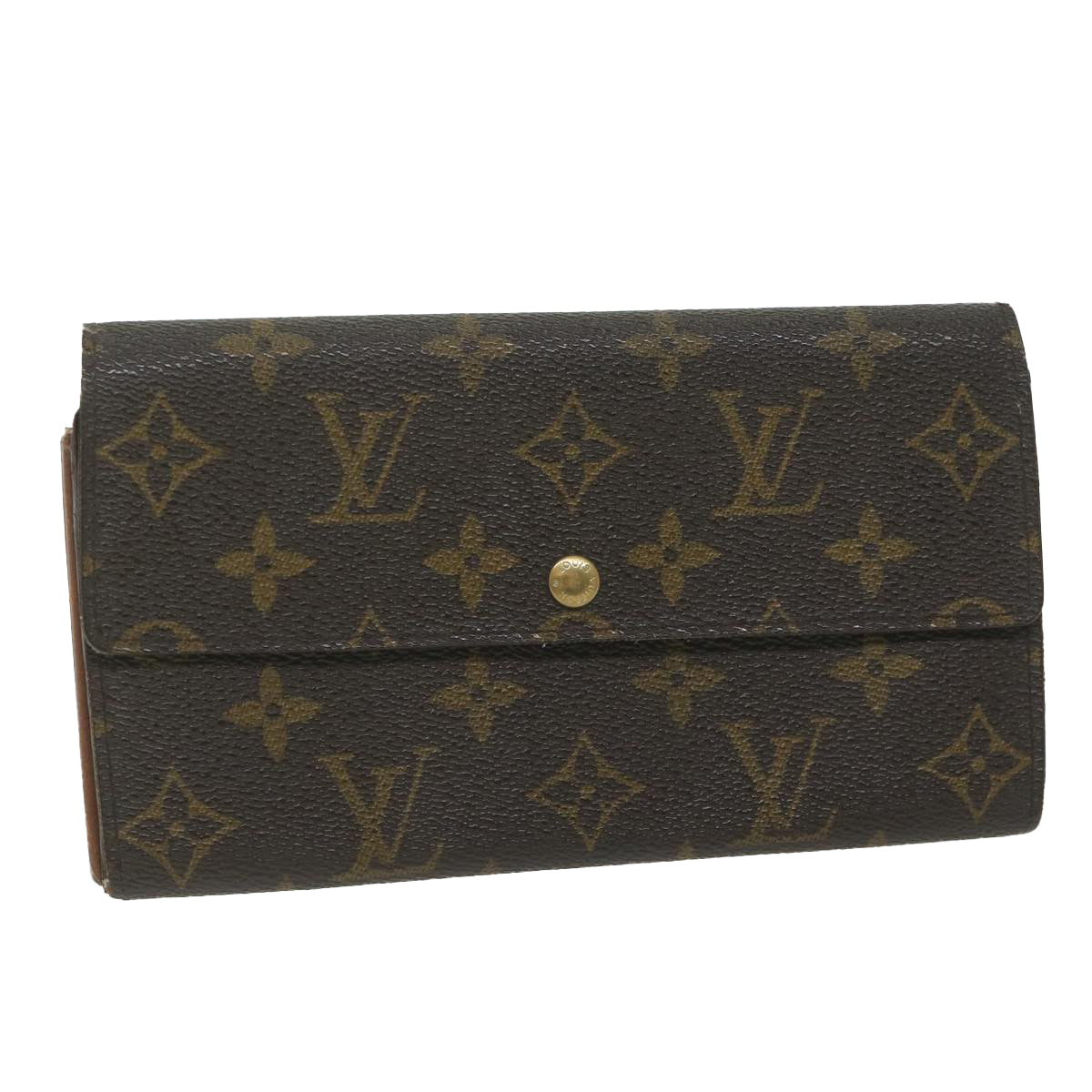 LOUIS VUITTON Monogram Pochette Porte Monnaie Credit Wallet M61725 Auth ep2781