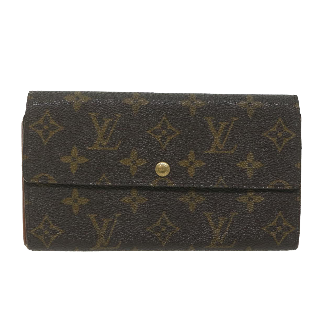 LOUIS VUITTON Monogram Pochette Porte Monnaie Credit Wallet M61725 Auth ep2781