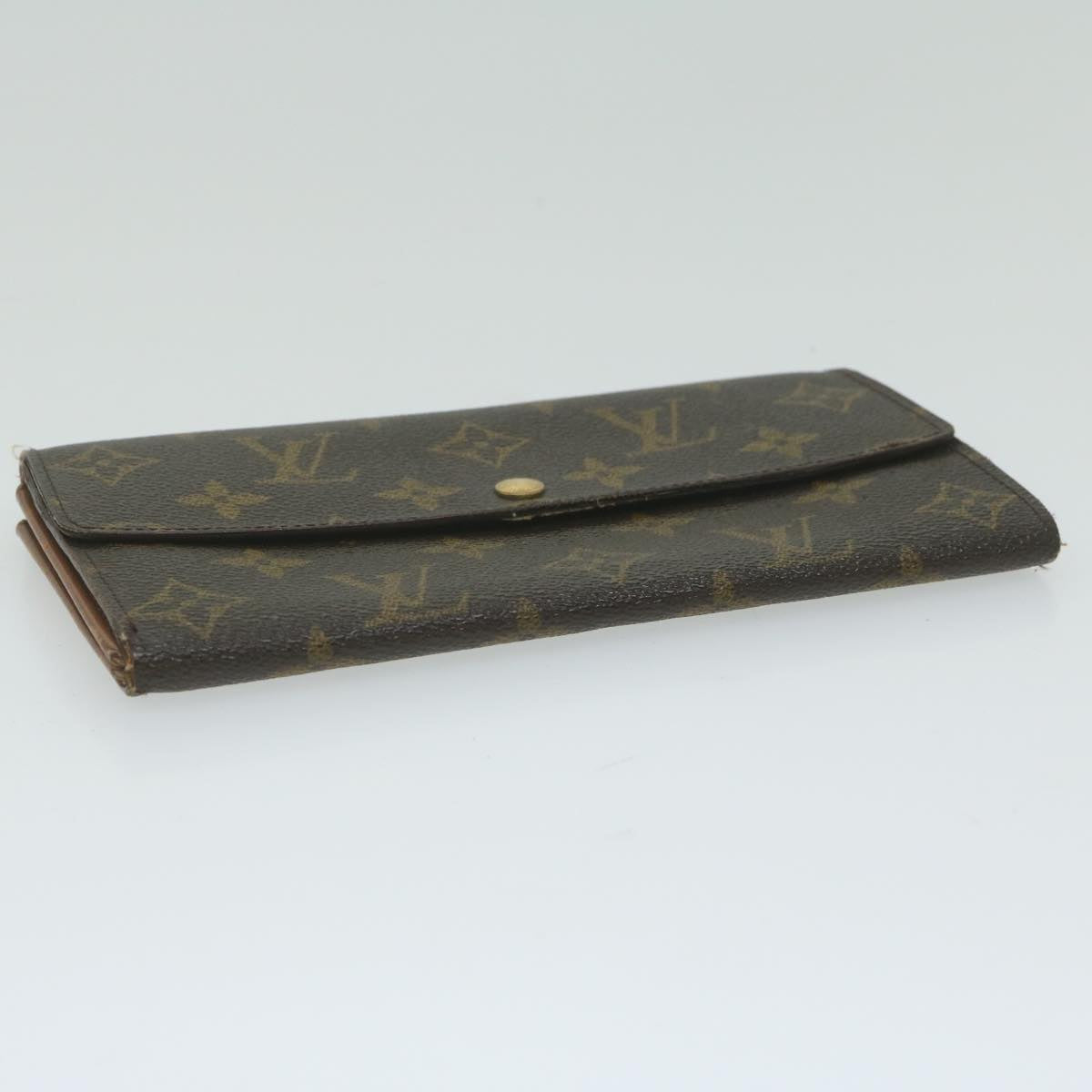 LOUIS VUITTON Monogram Pochette Porte Monnaie Credit Wallet M61725 Auth ep2781