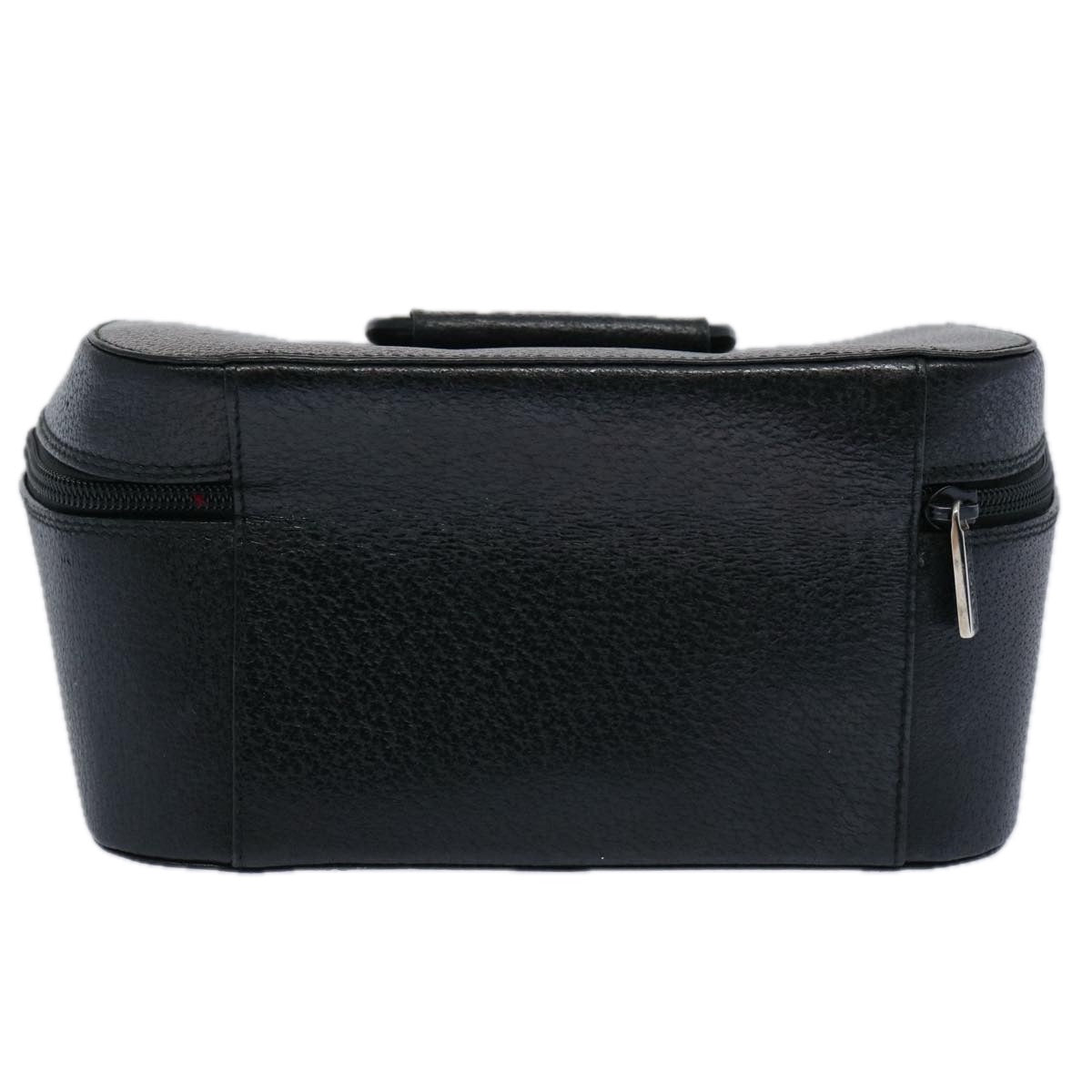 GUCCI Vanity Cosmetic Pouch Leather Black 039 2020 0710 Auth ep2789