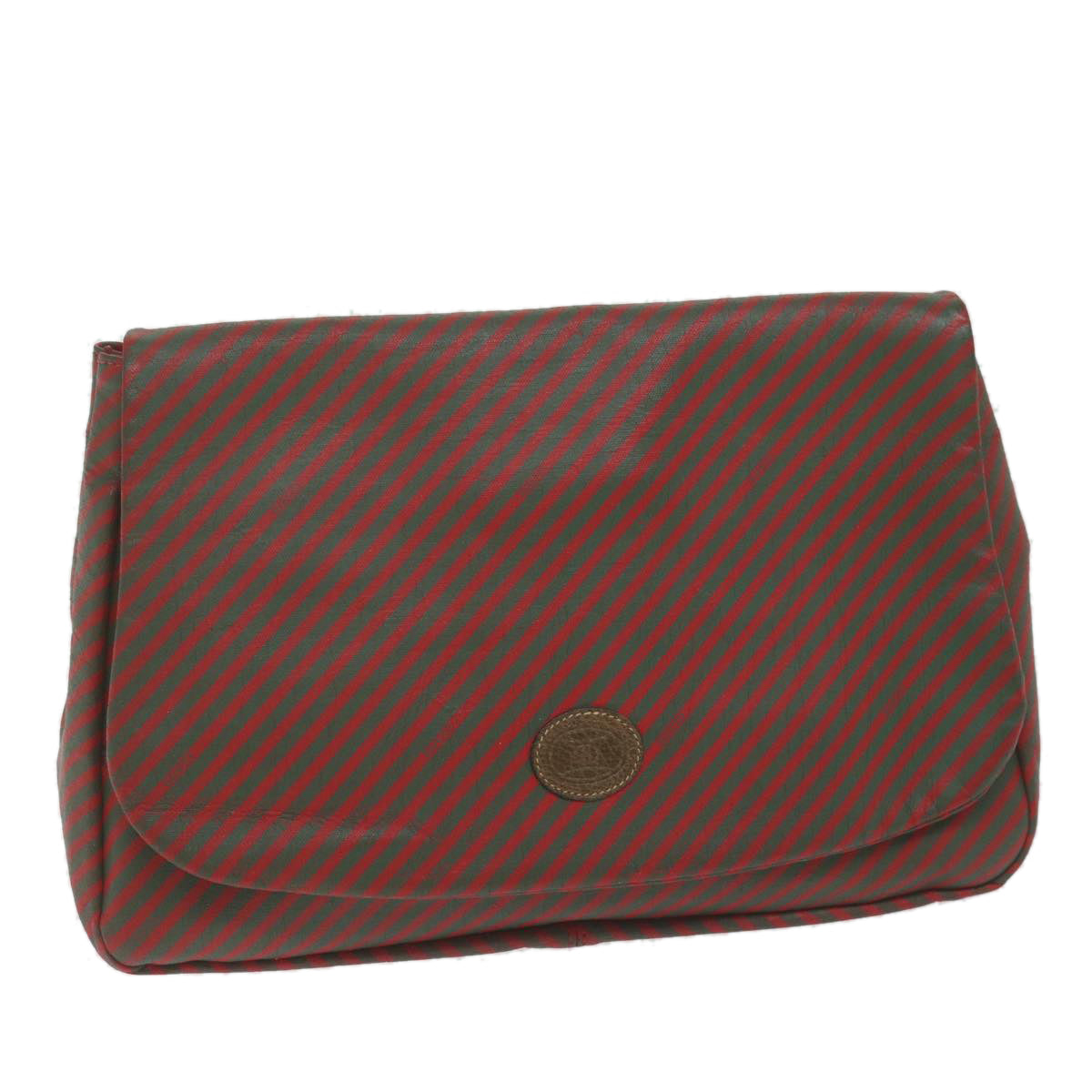 GUCCI Pouch Coated Canvas Red Auth ep2799