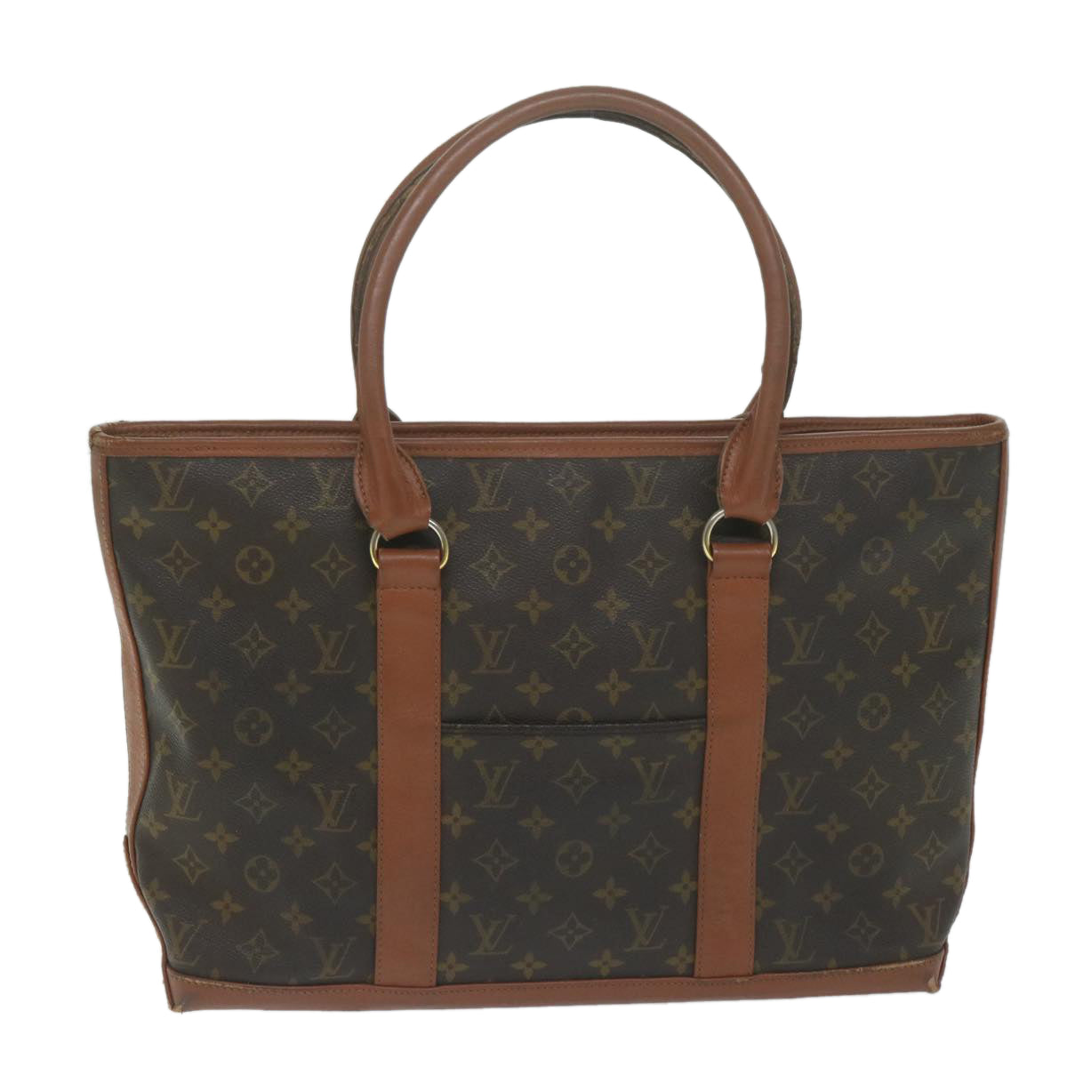 LOUIS VUITTON Monogram Sac Weekend PM Tote Bag M42425 LV Auth ep2880