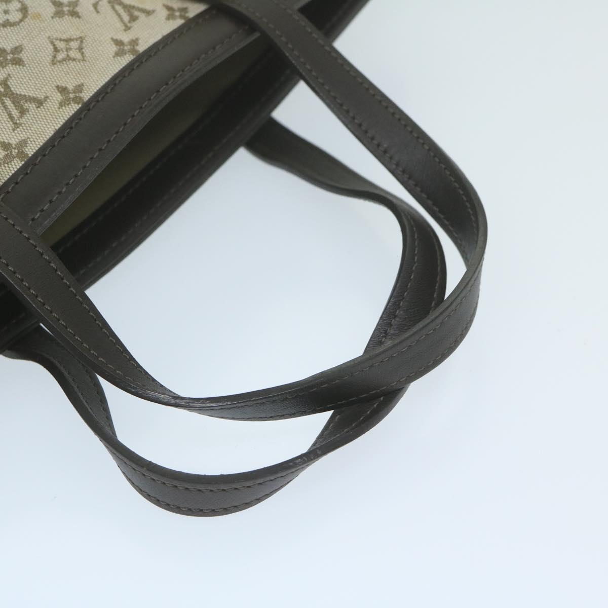LOUIS VUITTON Monogram Mini Françoise Hand Bag 2way Khaki M92209 LV Auth ep2881