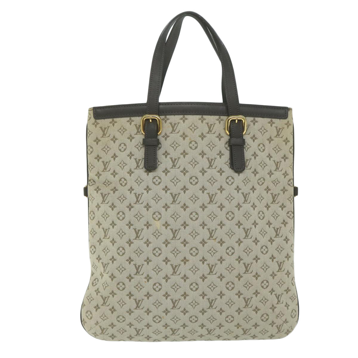 LOUIS VUITTON Monogram Mini Françoise Hand Bag 2way Khaki M92209 LV Auth ep2881