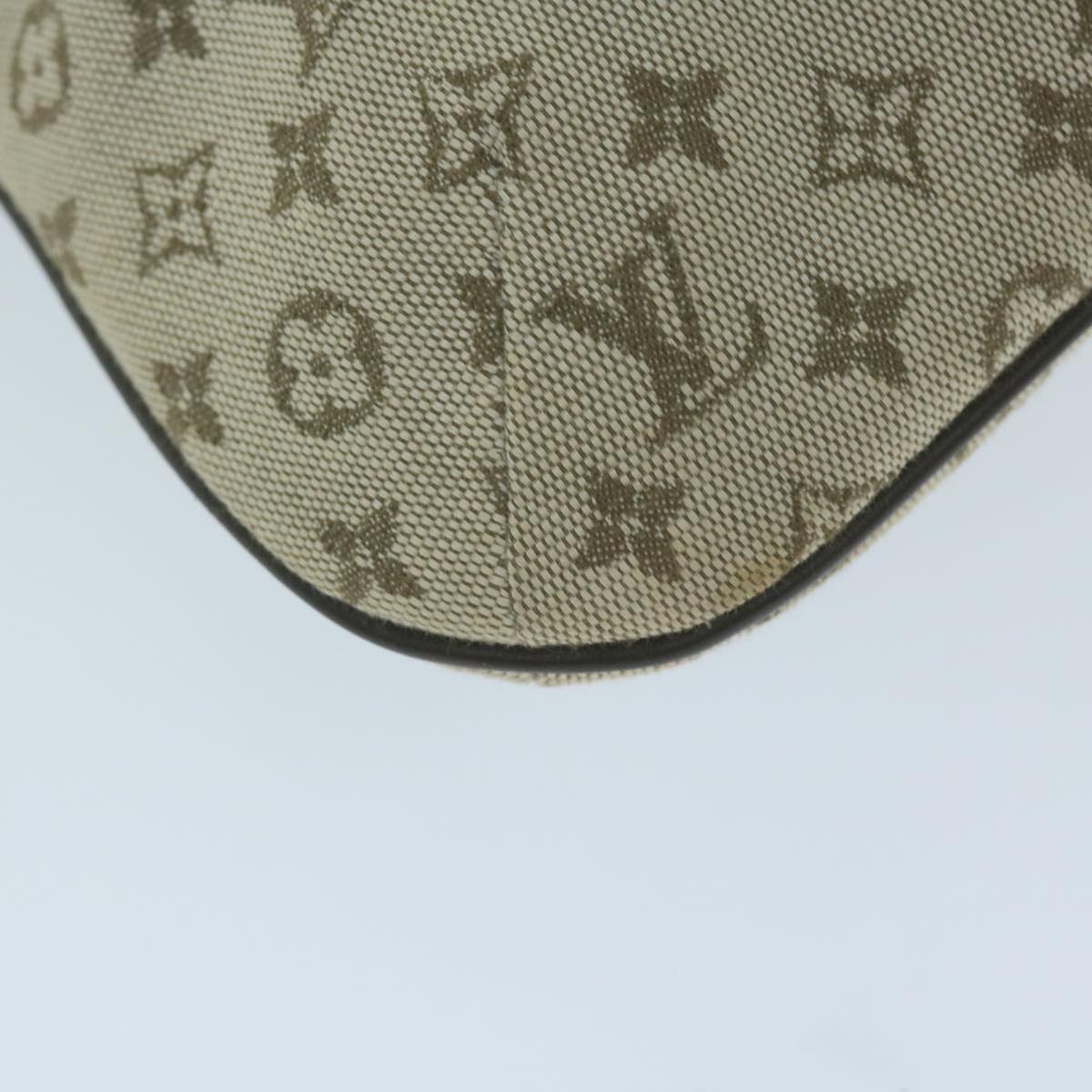 LOUIS VUITTON Monogram Mini Françoise Hand Bag 2way Khaki M92209 LV Auth ep2881
