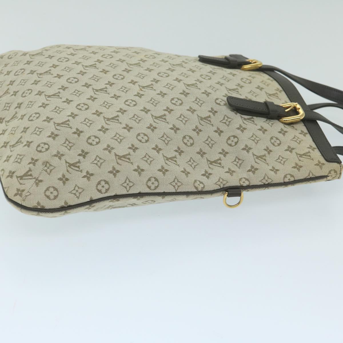 LOUIS VUITTON Monogram Mini Françoise Hand Bag 2way Khaki M92209 LV Auth ep2881