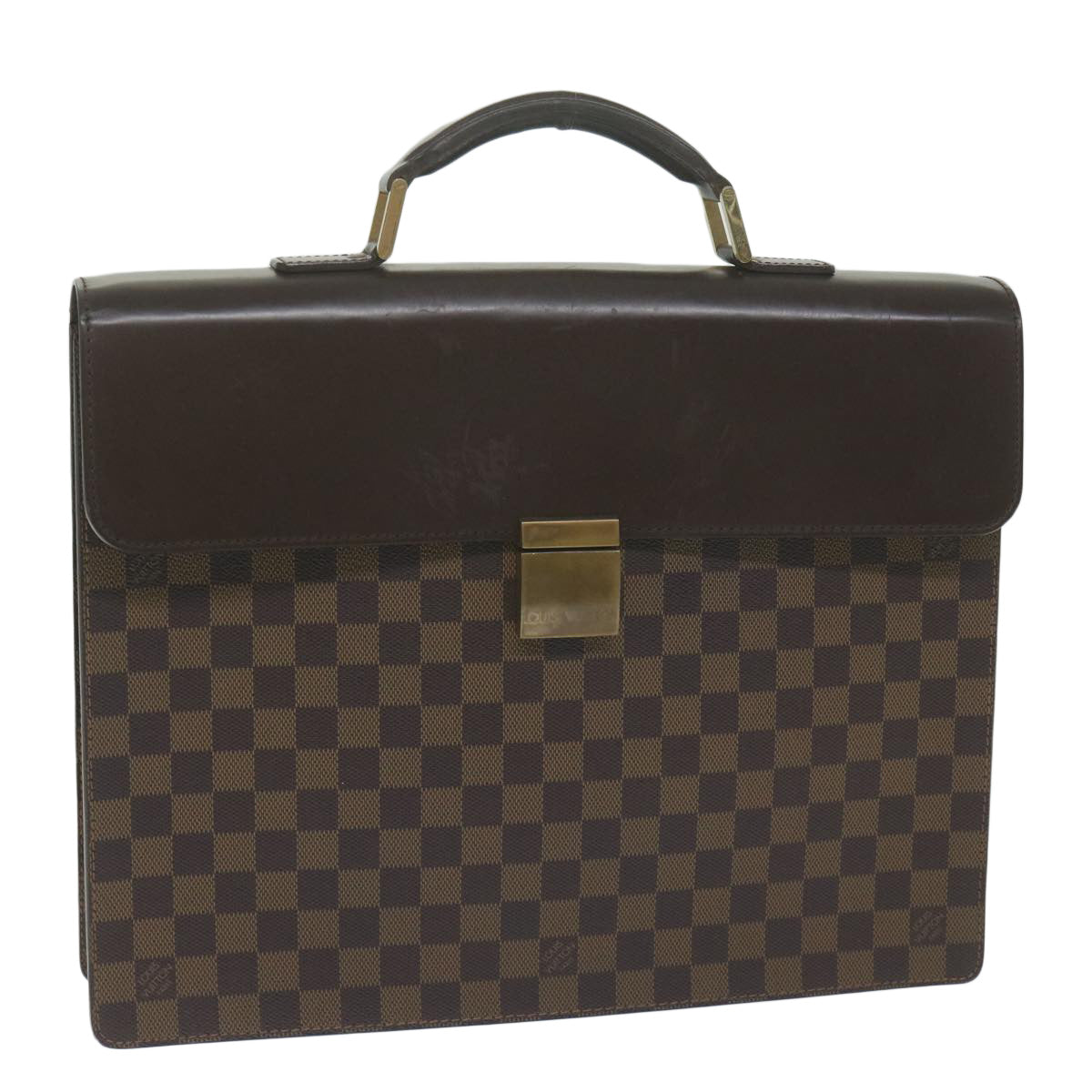 LOUIS VUITTON Damier Ebene Altona PM Briefcase N53315 LV Auth ep2893