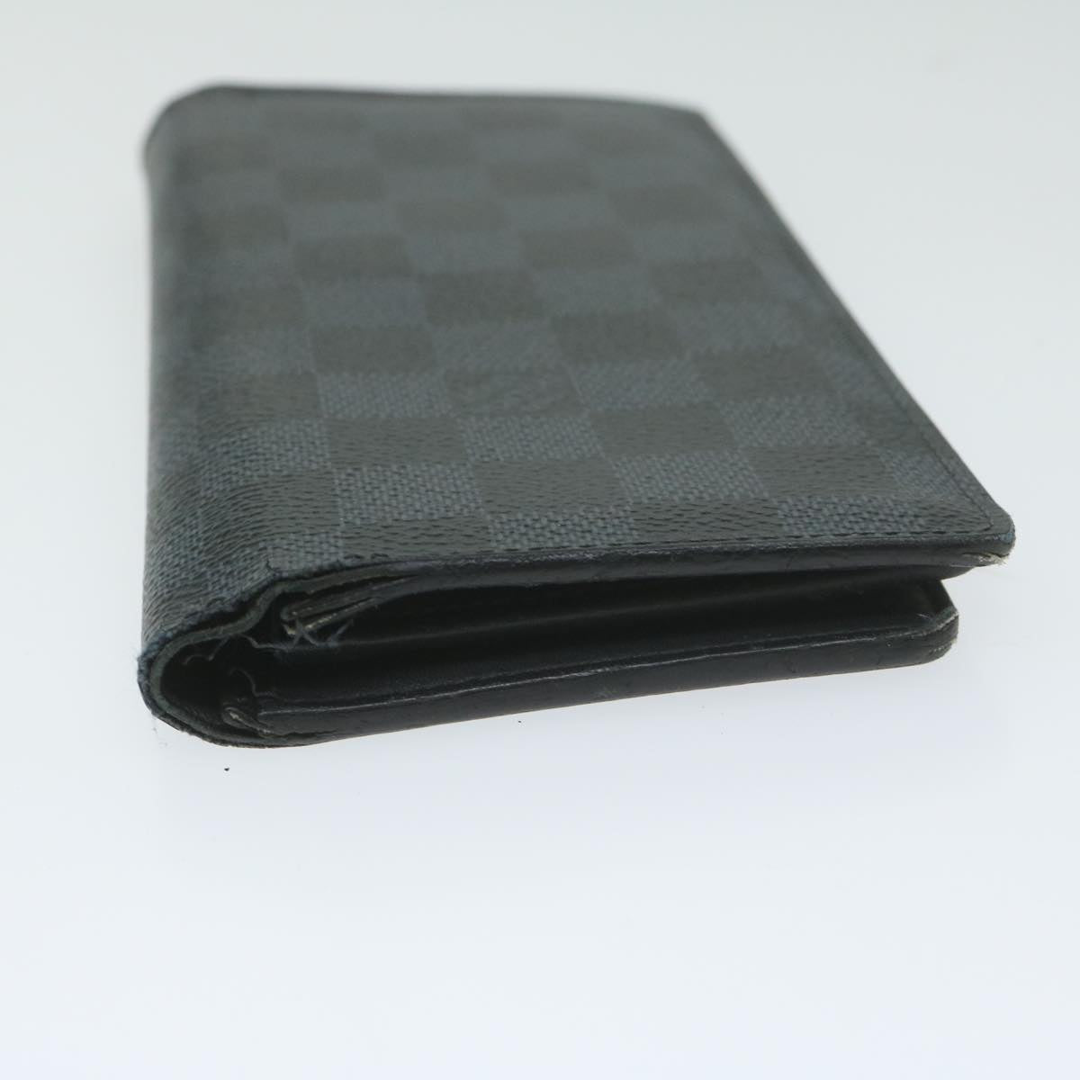 LOUIS VUITTON Damier Cobalt Brazza Portefeuille Long Wallet N63243 Auth ep2915