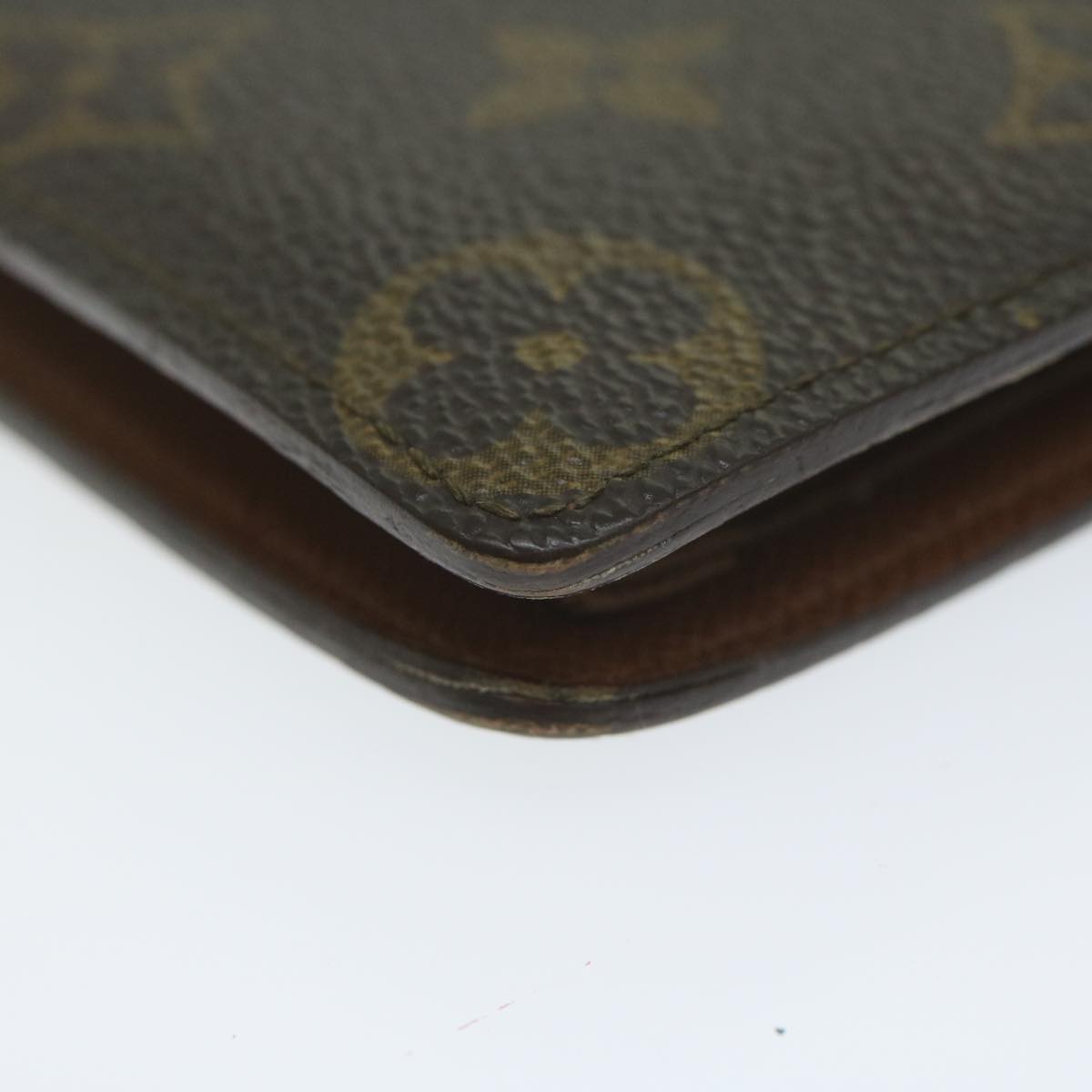 LOUIS VUITTON Monogram Porte Monnaie Bier Cartes Crdit Wallet M61652 Auth ep2916