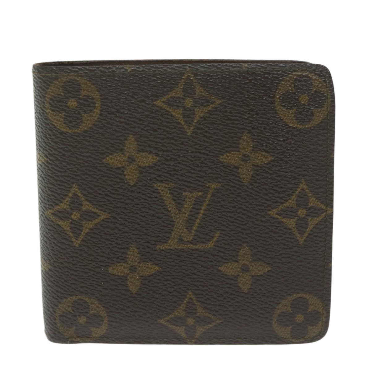 LOUIS VUITTON Monogram Porte Monnaie Bier Cartes Crdit Wallet M61652 Auth ep2916