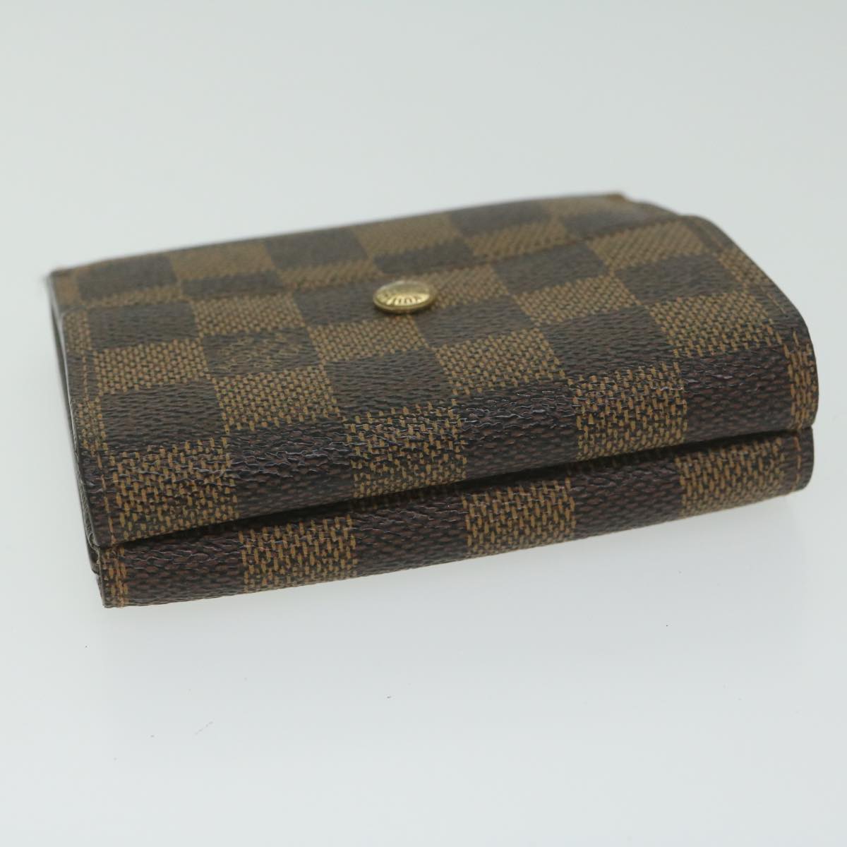 LOUIS VUITTON Damier Ebene Portefeuille Elise Wallet N61654 LV Auth ep2917