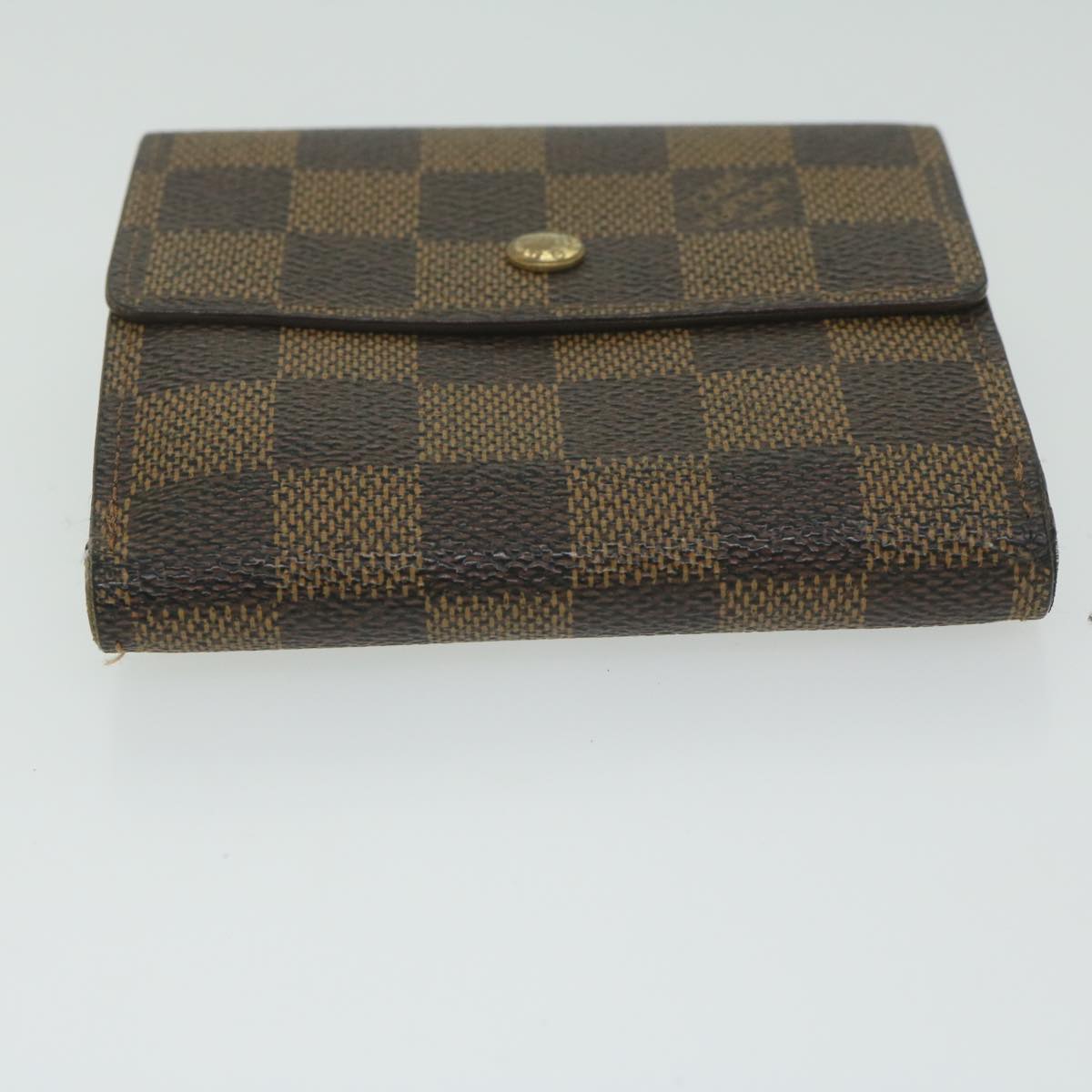 LOUIS VUITTON Damier Ebene Portefeuille Elise Wallet N61654 LV Auth ep2917