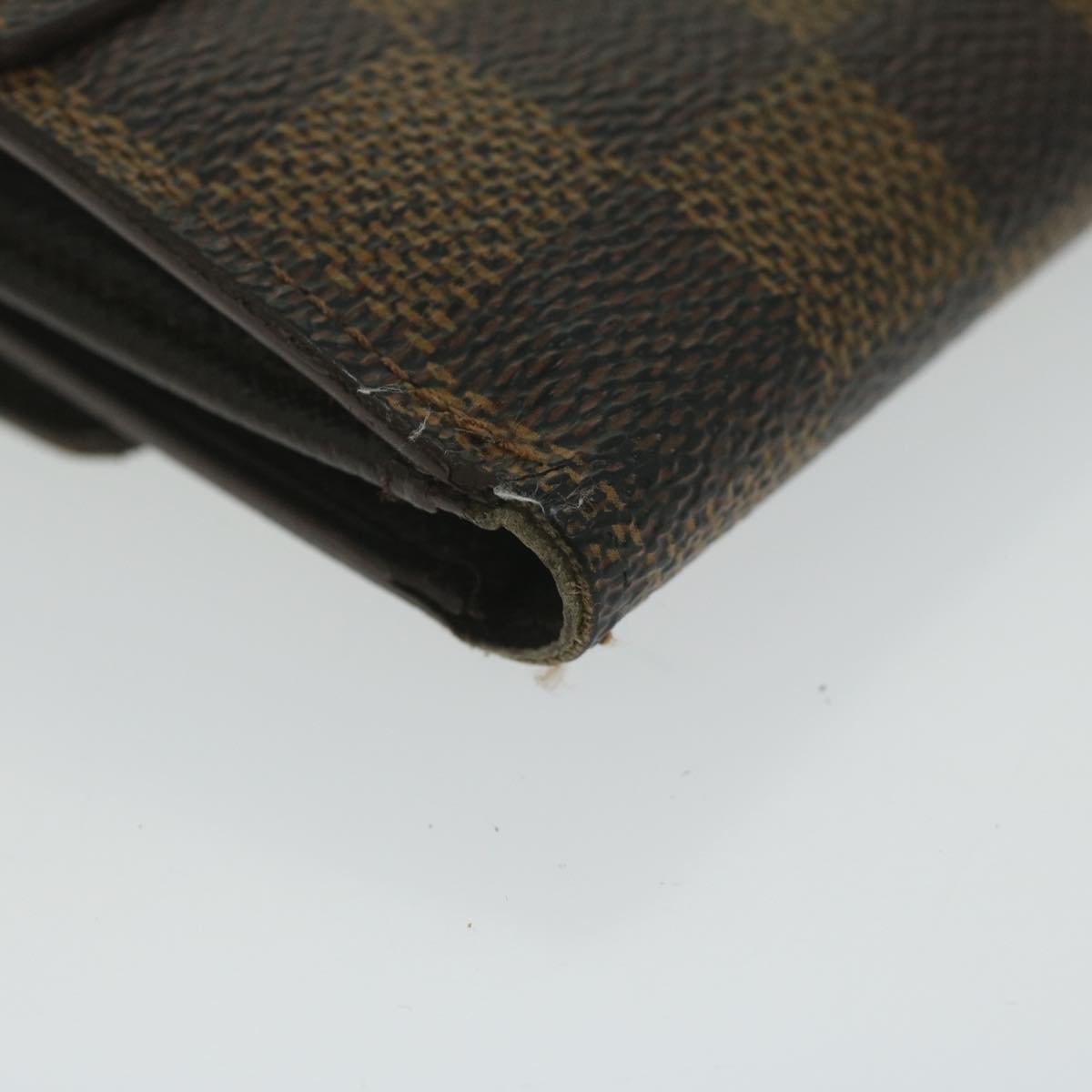 LOUIS VUITTON Damier Ebene Portefeuille Elise Wallet N61654 LV Auth ep2917