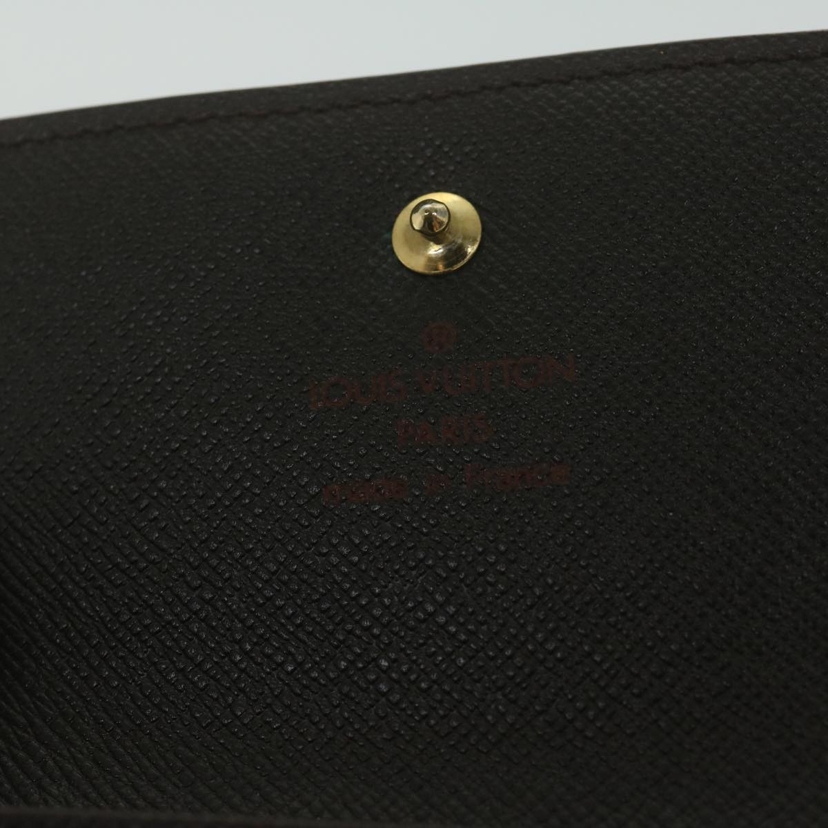 LOUIS VUITTON Damier Ebene Portefeuille Elise Wallet N61654 LV Auth ep2917