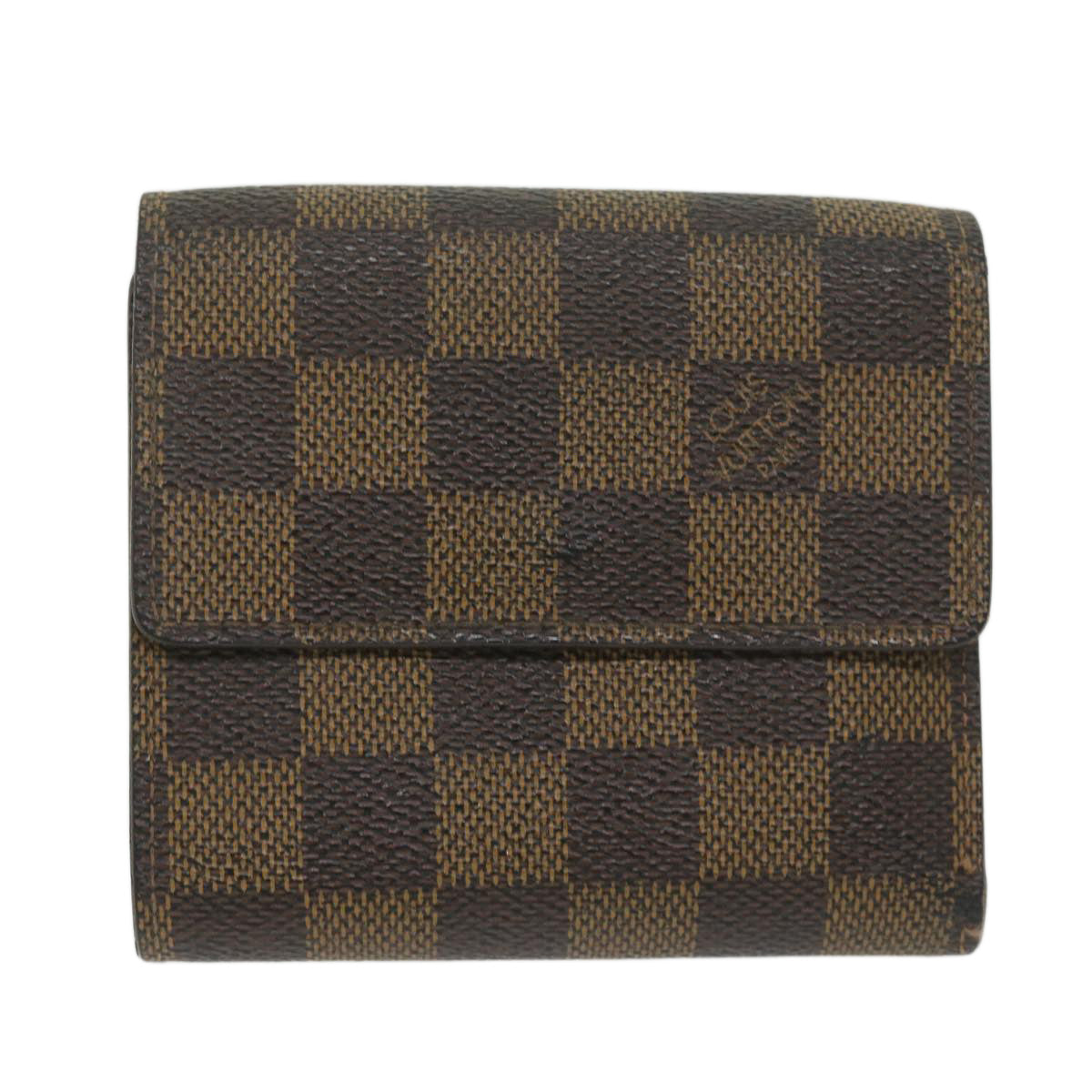 LOUIS VUITTON Damier Ebene Portefeuille Elise Wallet N61654 LV Auth ep2917