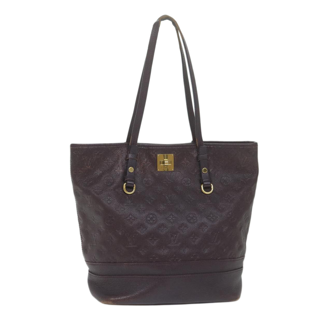 LOUIS VUITTON Monogram Empreinte Citadine PM Tote Bag Purple M94049 Auth ep2933