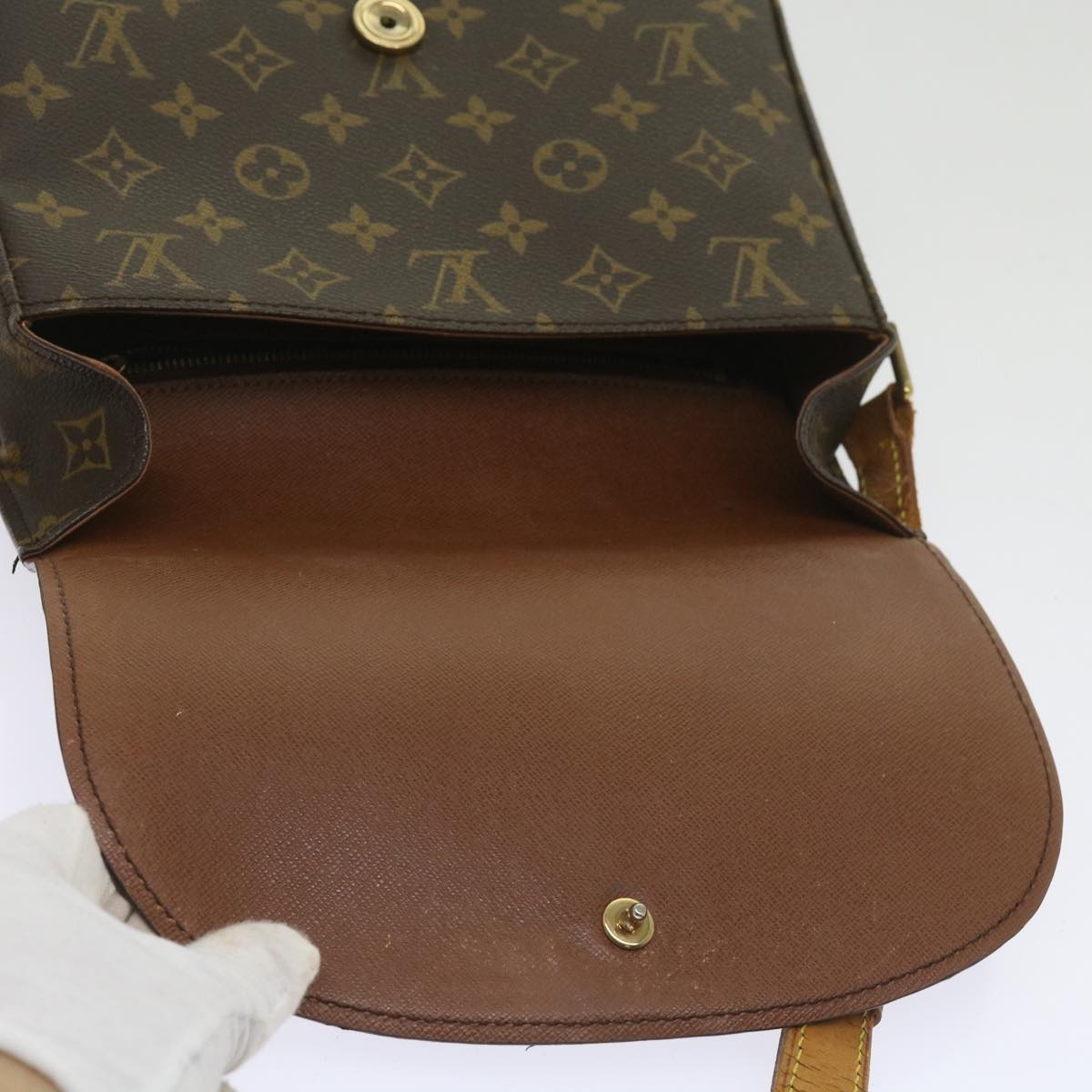 LOUIS VUITTON Monogram Saint Cloud GM Shoulder Bag M51242 LV Auth ep2940