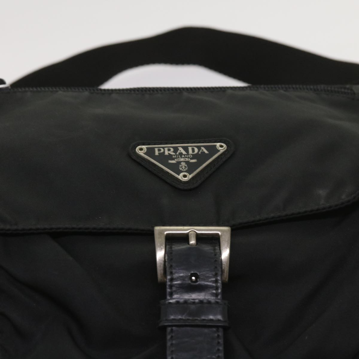 PRADA Shoulder Bag Nylon Black Auth ep2948