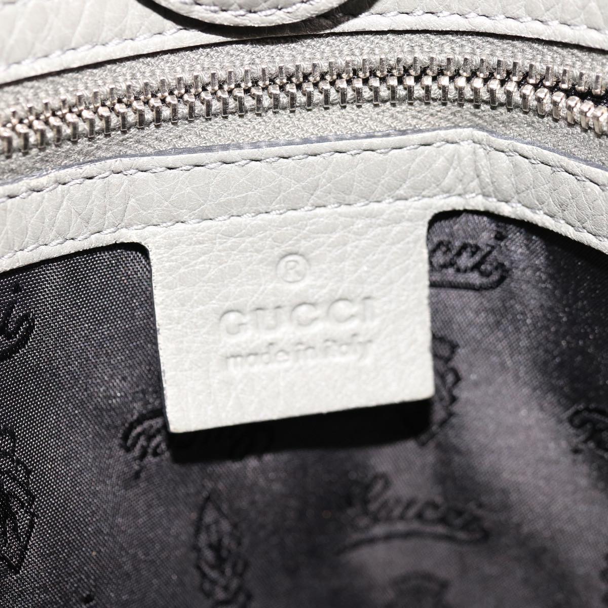 GUCCI Tote Bag Nylon Gray 241102 Auth ep2952