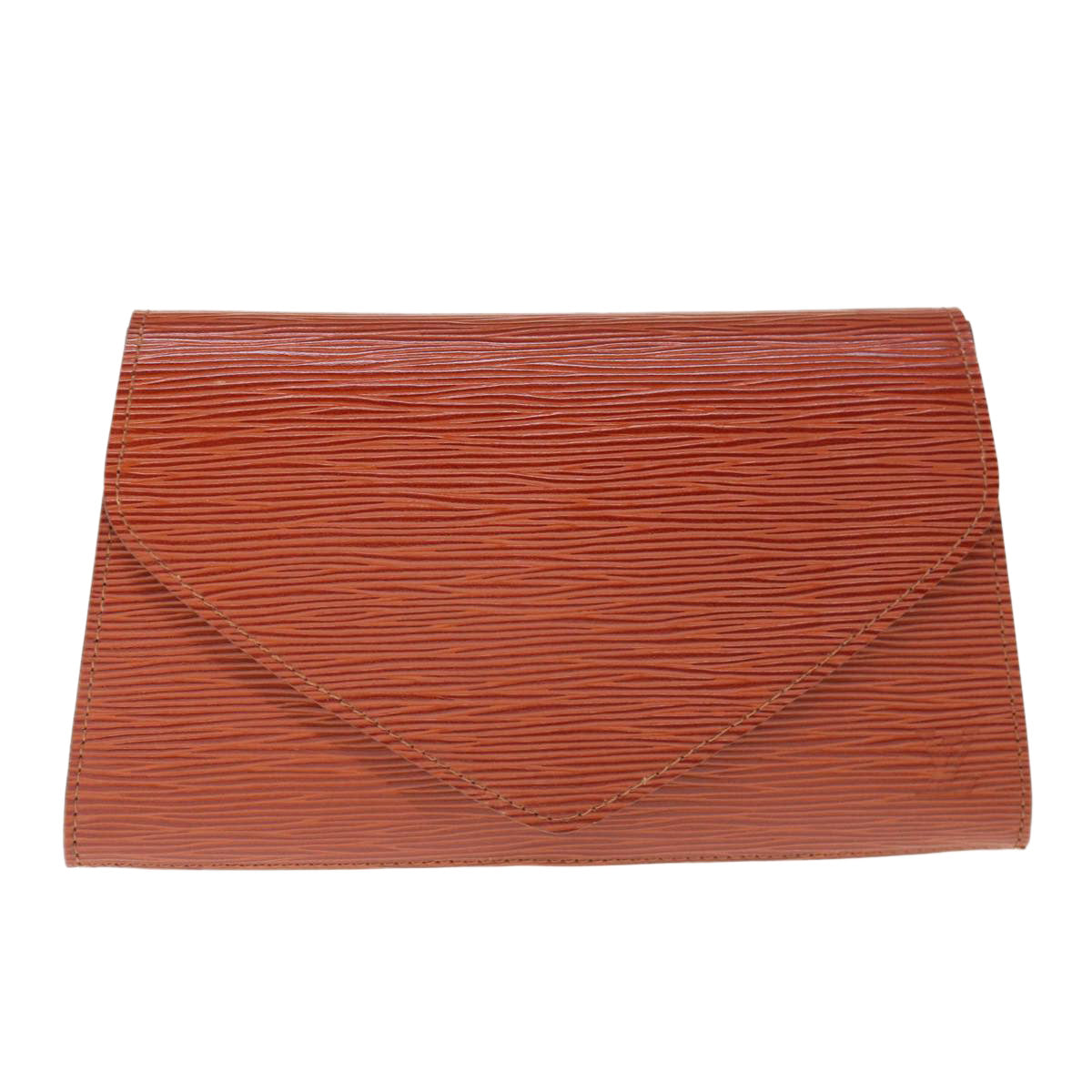 LOUIS VUITTON Epi Art Deco Clutch Bag Brown M52633 LV Auth ep2962