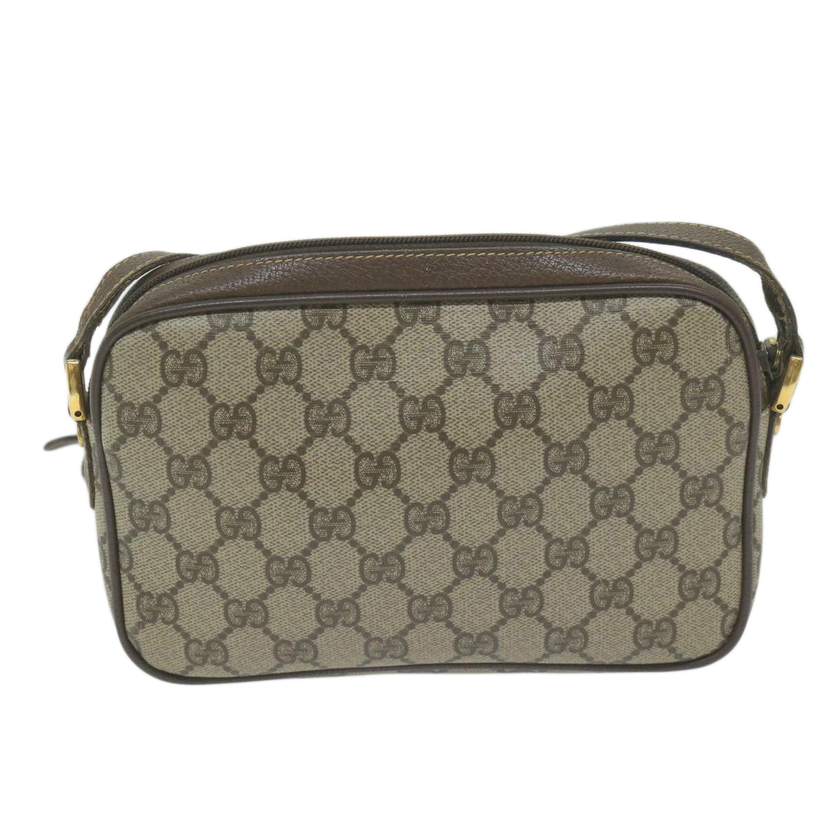 GUCCI GG Supreme Shoulder Bag PVC Beige 007 56 0095 Auth ep3002