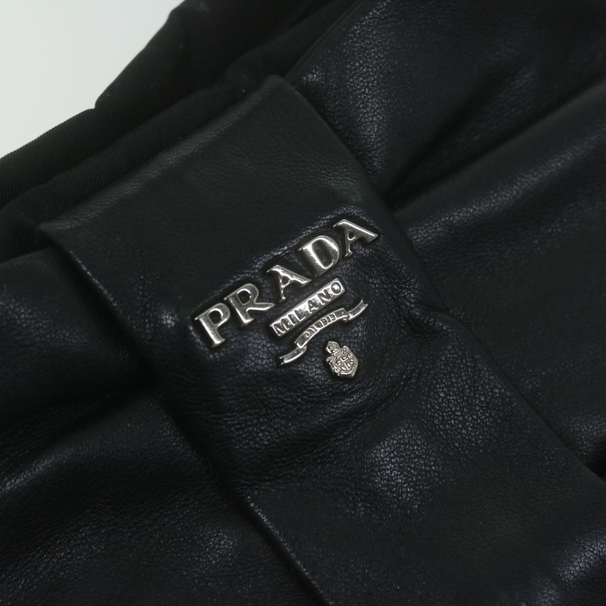 PRADA Hand Bag Nylon Black Auth ep3021