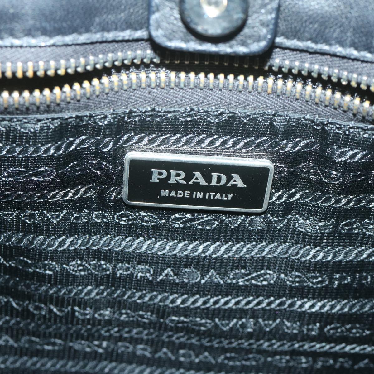 PRADA Hand Bag Nylon Black Auth ep3021