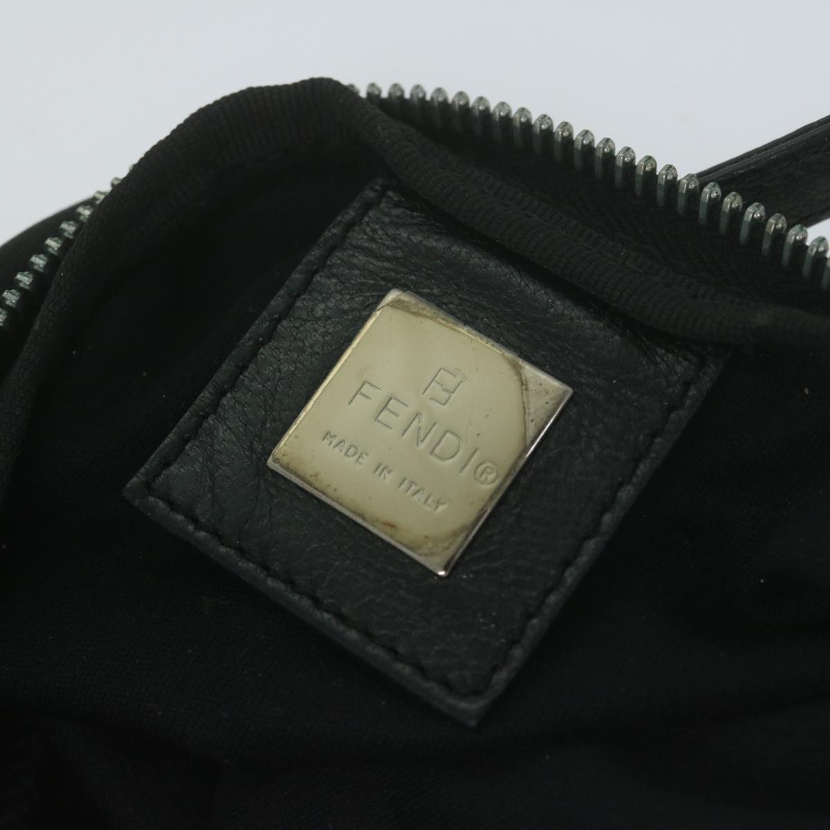 FENDI Hand Bag Nylon Black Auth ep3047