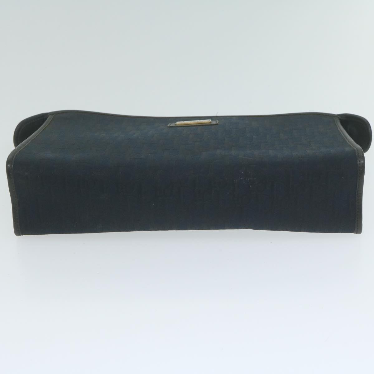 Christian Dior Trotter Canvas Clutch Bag Navy Auth ep3078