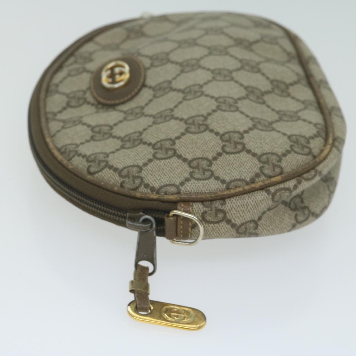 GUCCI GG Supreme Shoulder Bag PVC Beige 007 104 Auth ep3079