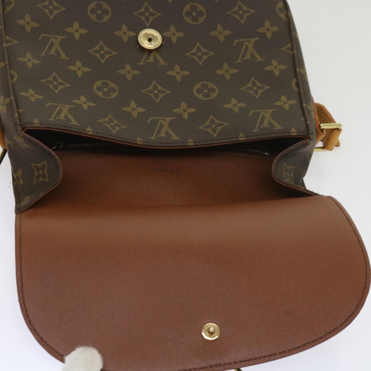 LOUIS VUITTON Monogram Saint Cloud GM Shoulder Bag M51242 LV Auth ep3081