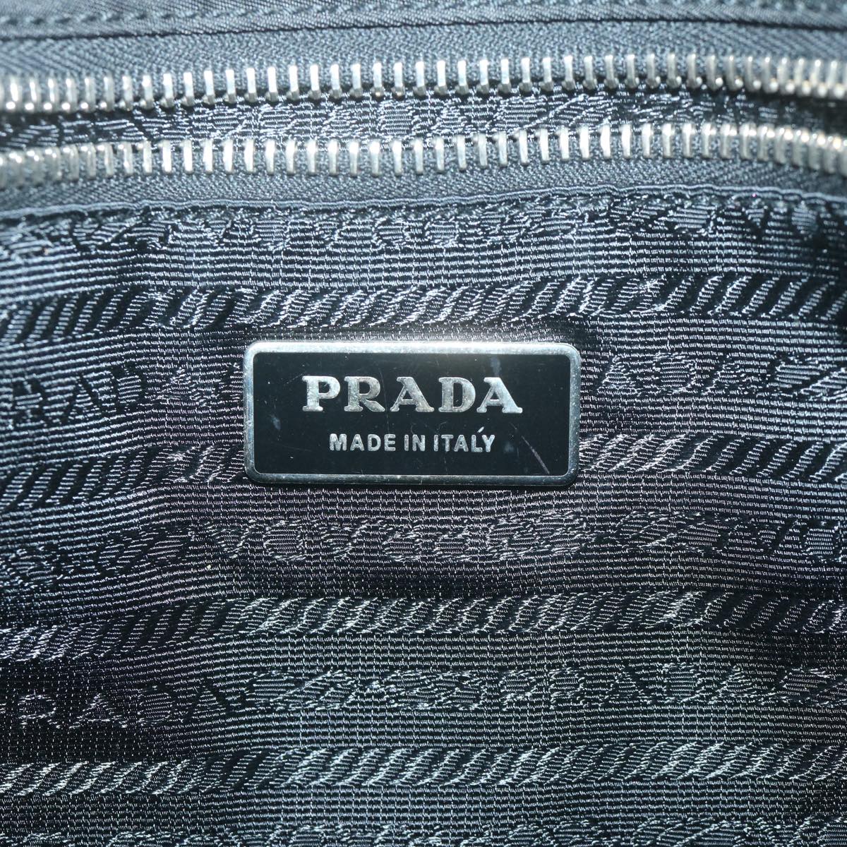 PRADA Hand Bag Nylon Black Auth ep3098