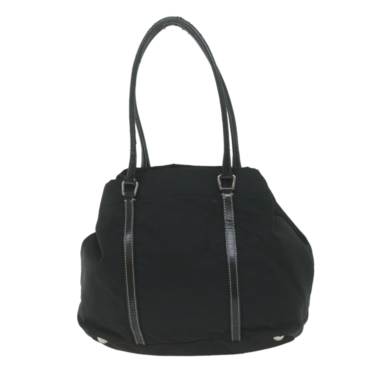 PRADA Hand Bag Nylon Black Auth ep3098