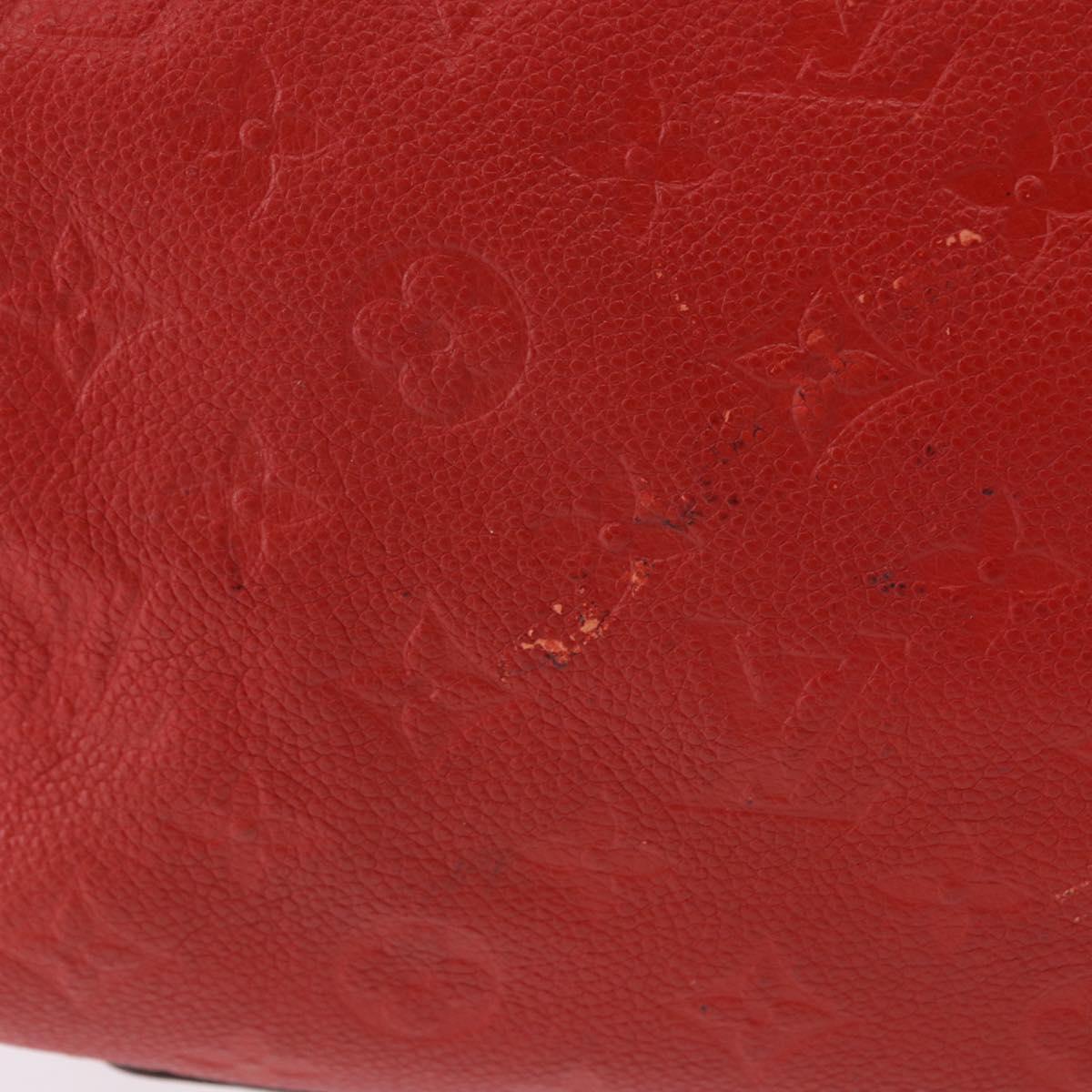 LOUIS VUITTON Monogram Empreinte Speedy Bandouliere 30 Bag 2way Red Auth ep3113