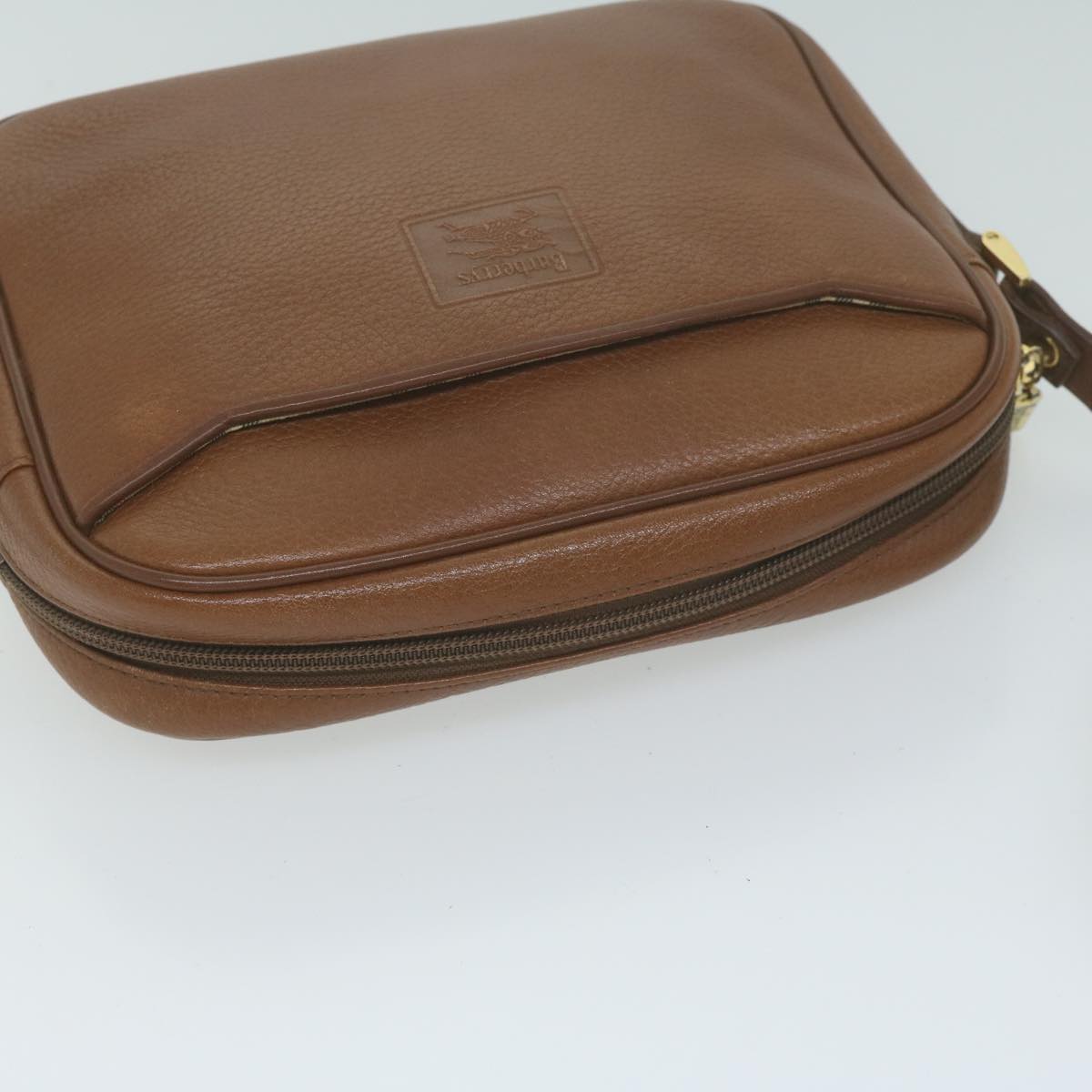 Burberrys Shoulder Bag Leather Brown Auth ep3133