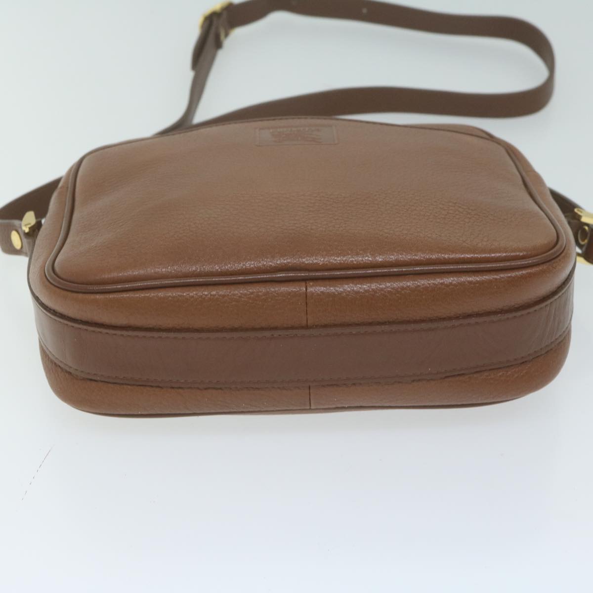 Burberrys Shoulder Bag Leather Brown Auth ep3133