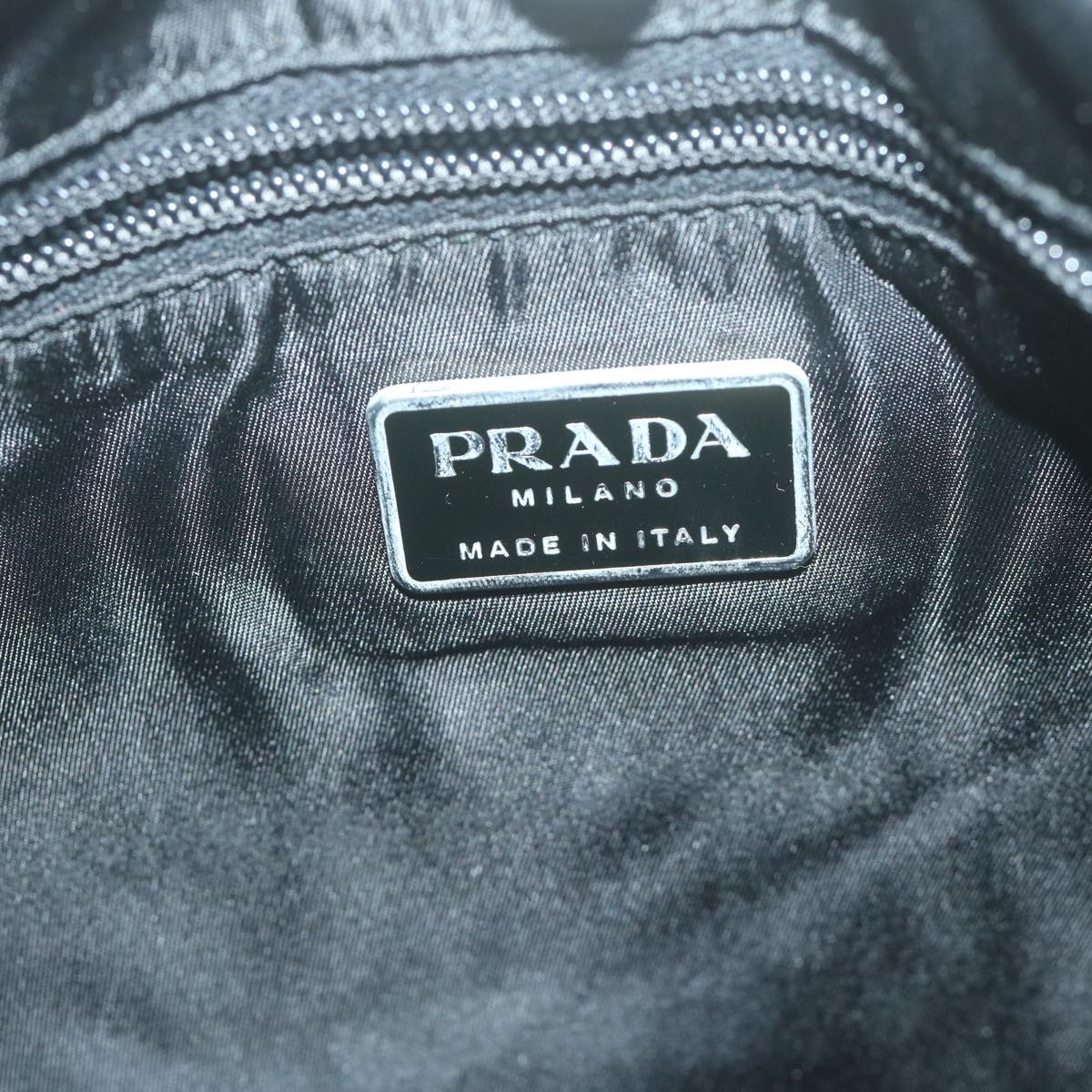 PRADA Shoulder Bag Nylon Black Auth ep3143