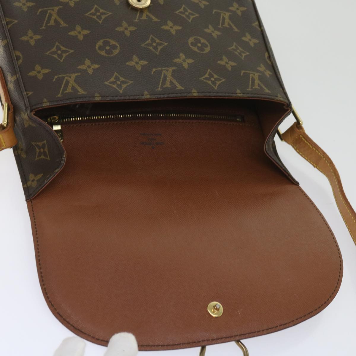 LOUIS VUITTON Monogram Saint Cloud GM Shoulder Bag M51242 LV Auth ep3152