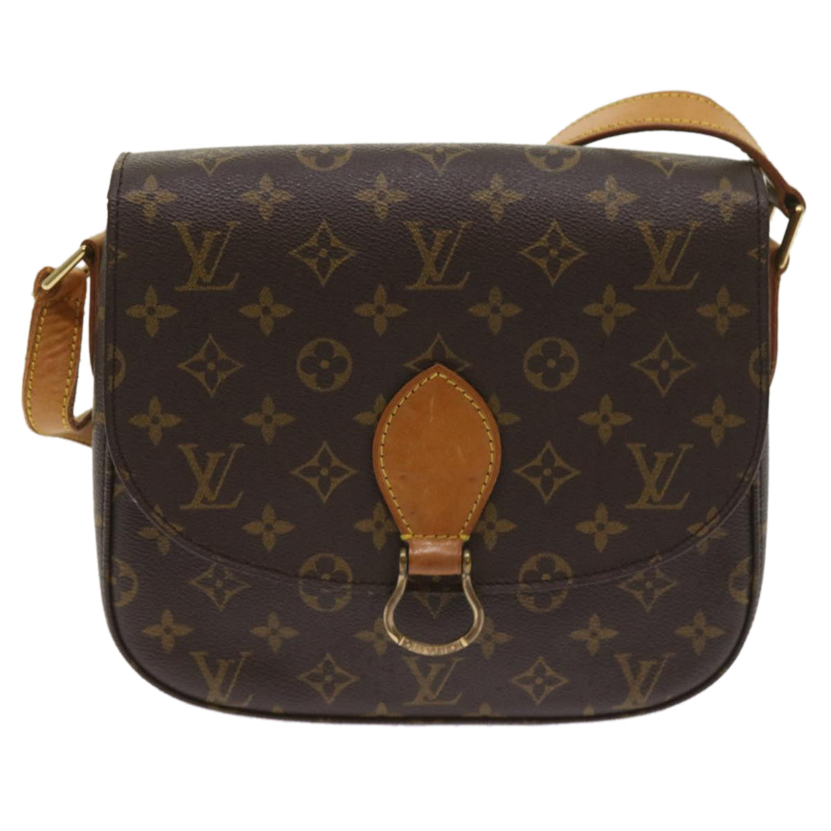 LOUIS VUITTON Monogram Saint Cloud GM Shoulder Bag M51242 LV Auth ep3152