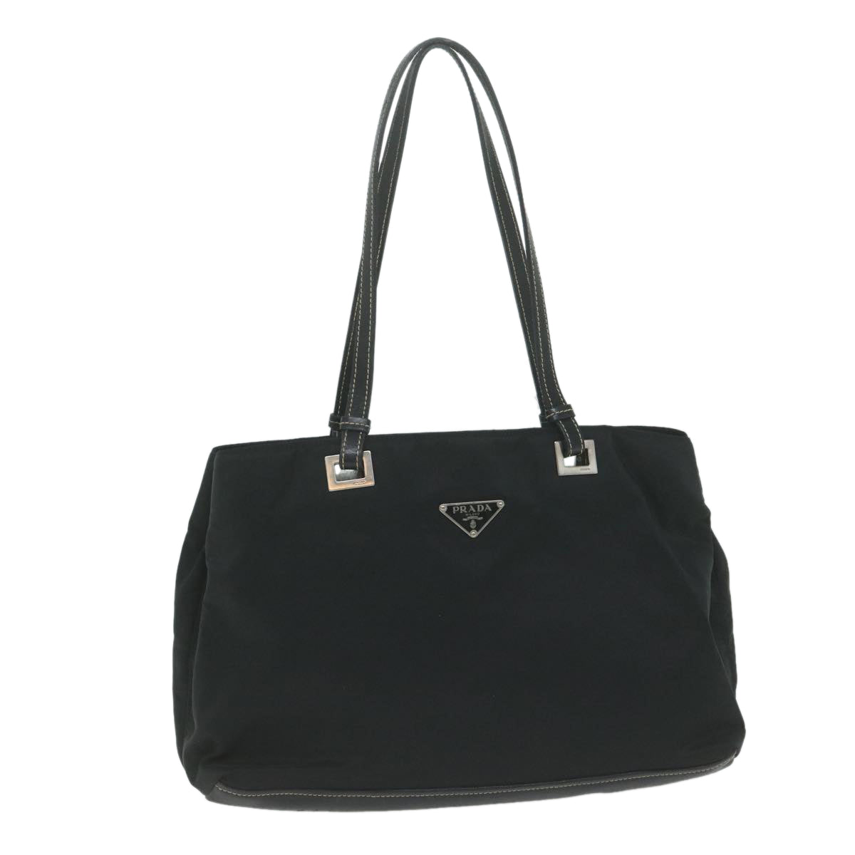 PRADA Hand Bag Nylon Black Auth ep3194