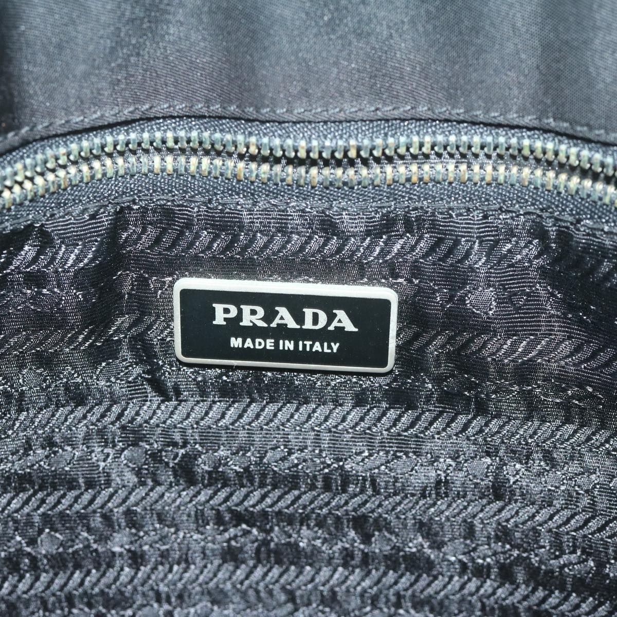 PRADA Hand Bag Nylon Black Auth ep3194